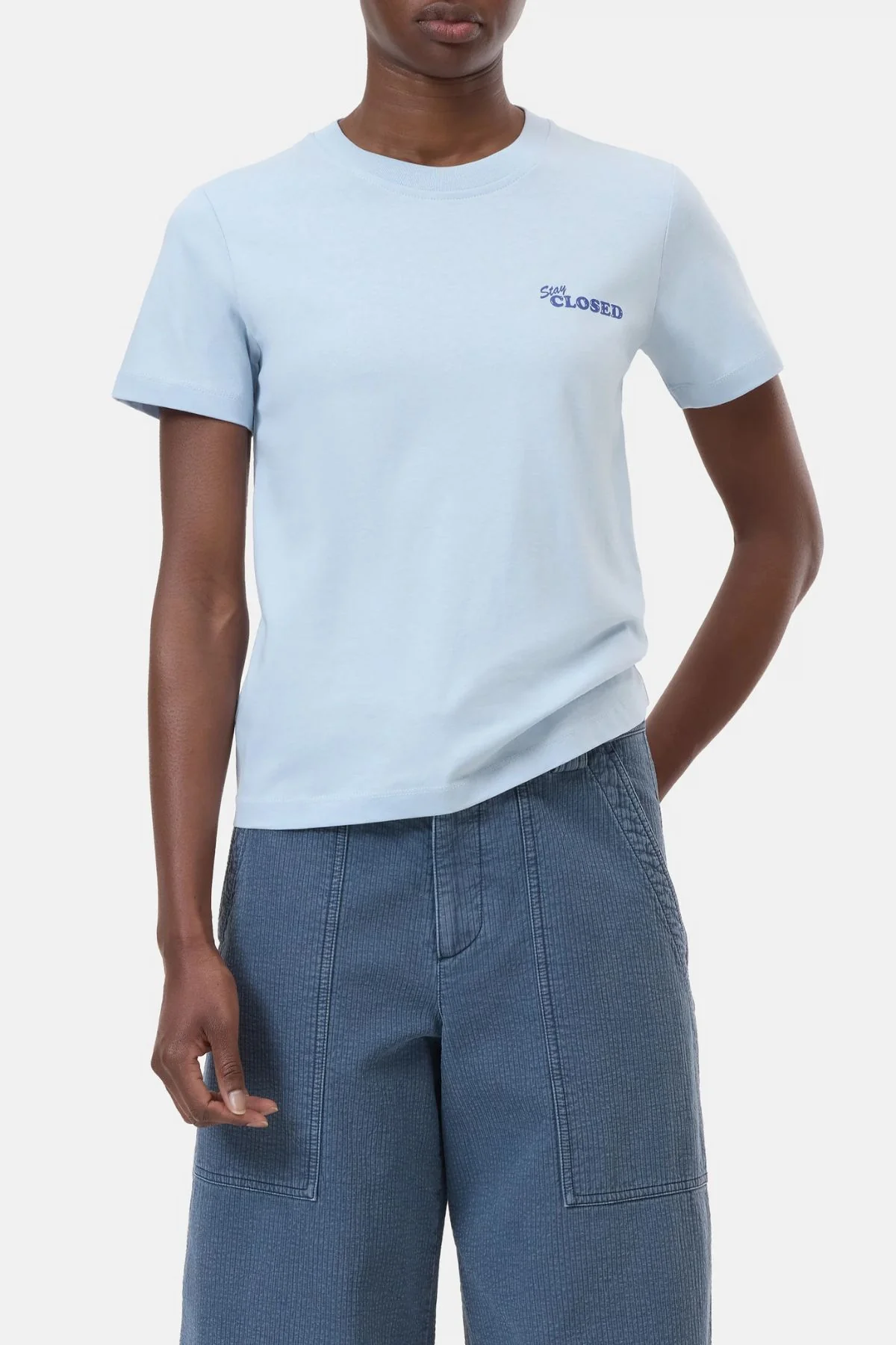 CLOSED Stay Closed T-Shirt - Powder Blue - Image 5