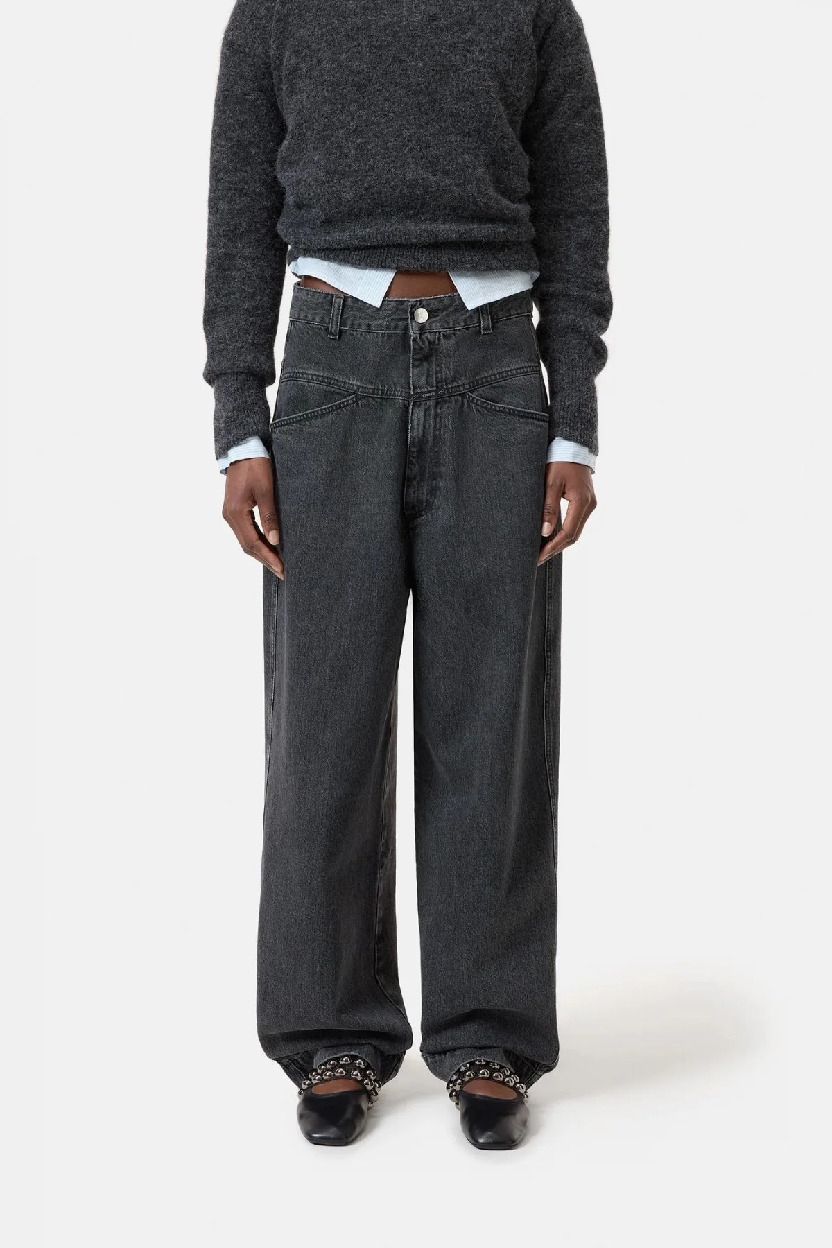 CLOSED Deni-X Black Denim Jean - Dark Grey - Image 2