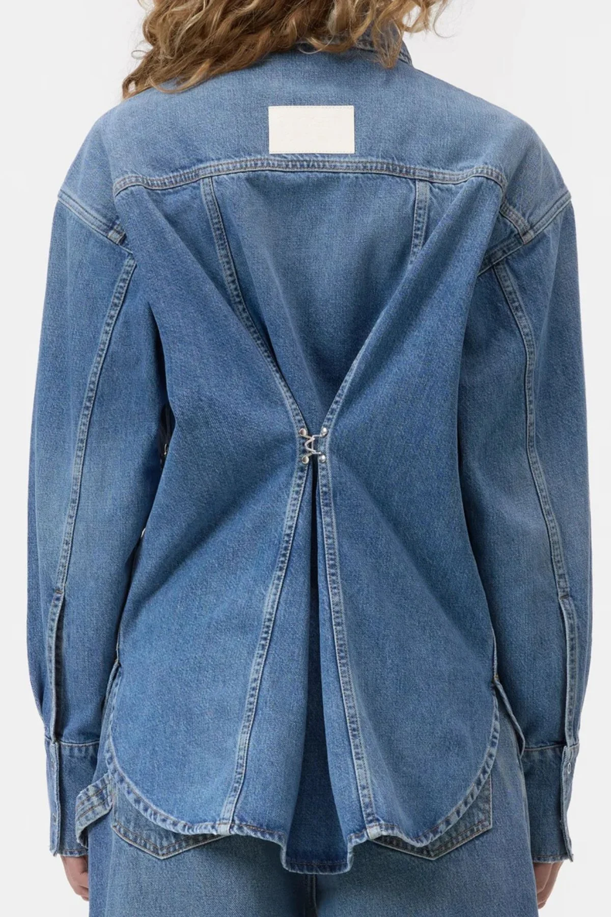 CLOSED Love Stories Denim Shirt - Mid Blue - Image 6