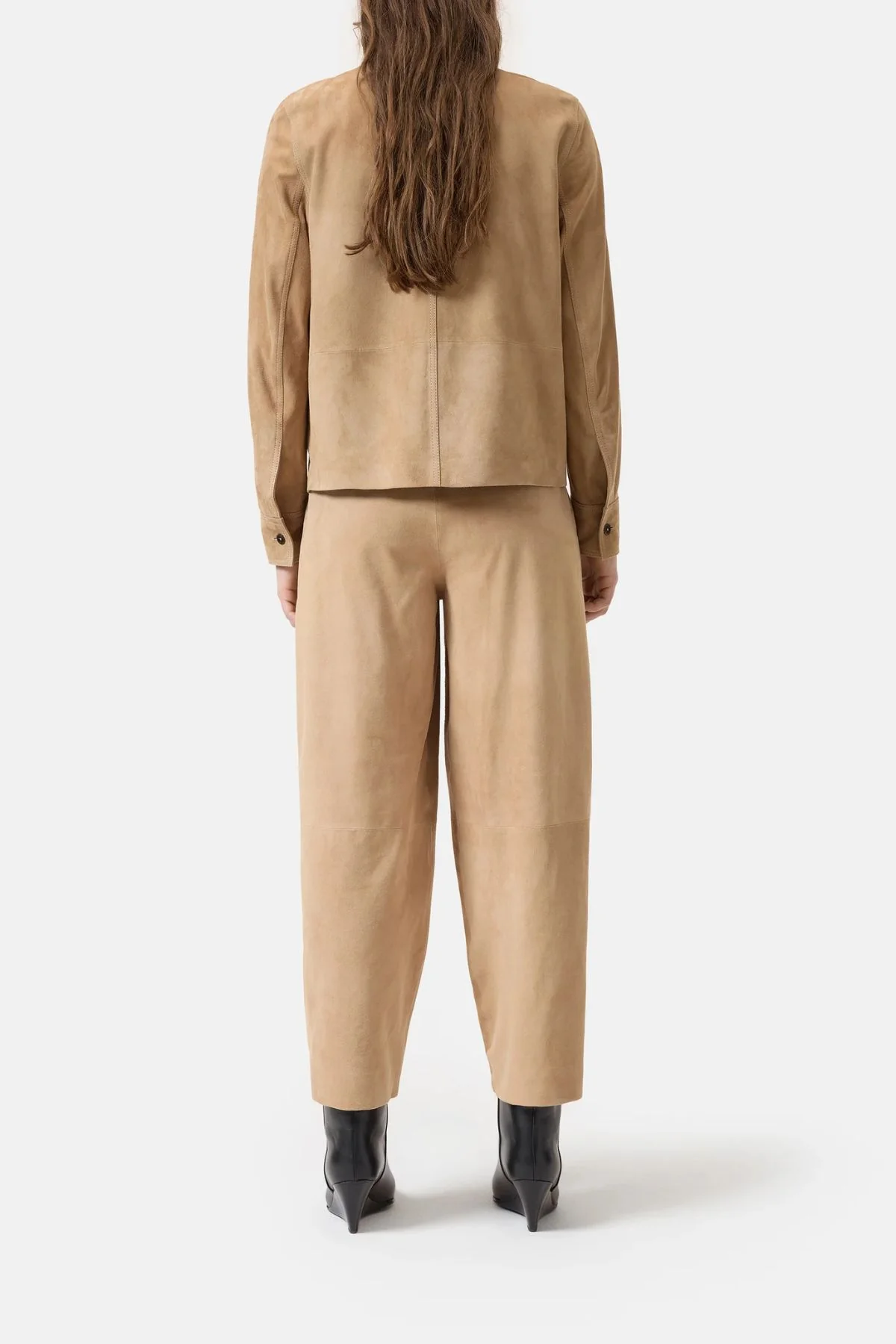 CLOSED Goat Suede Shirt Jacket - Desert Beige - Image 4
