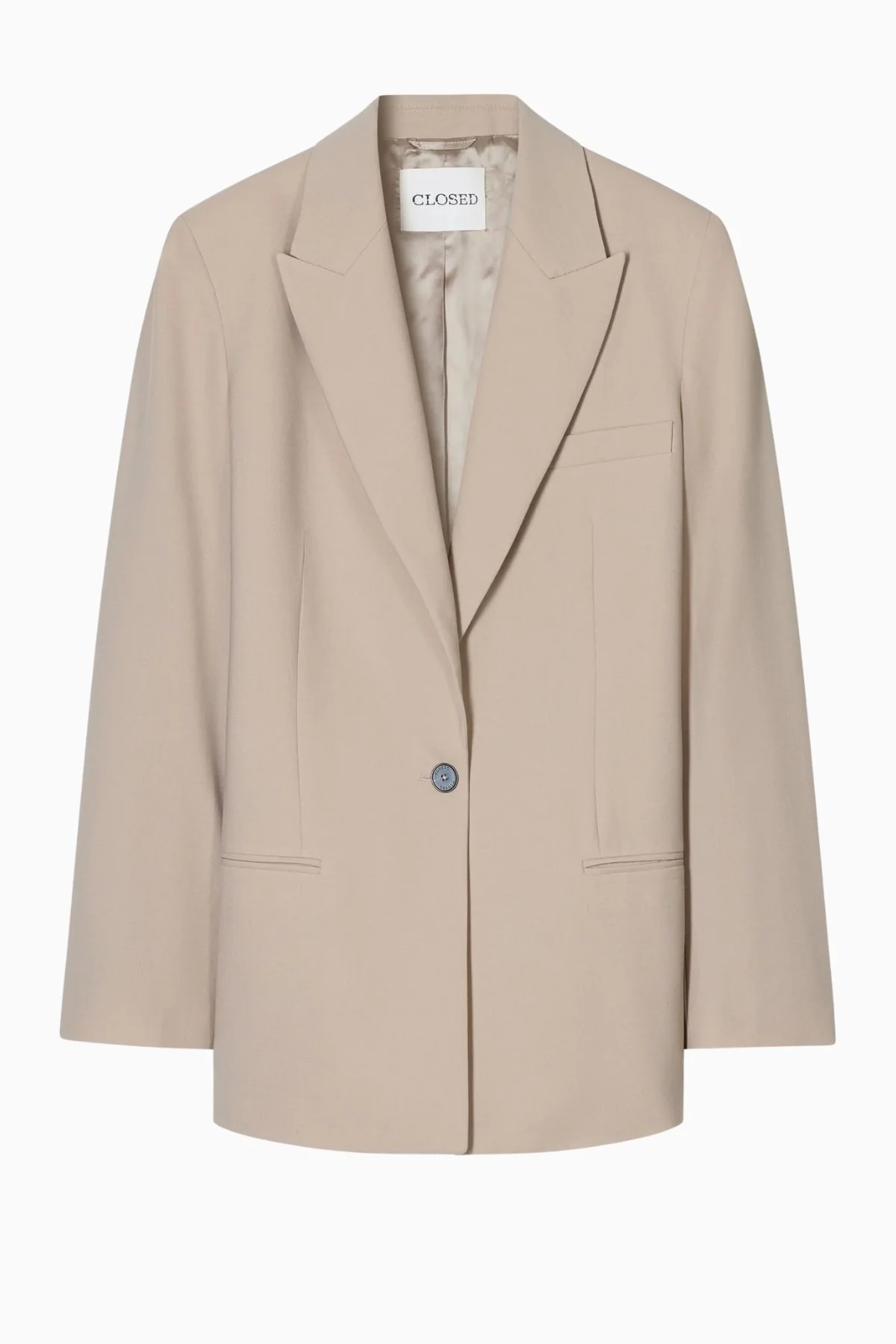 CLOSED Light Wool Blazer - Clay Beige