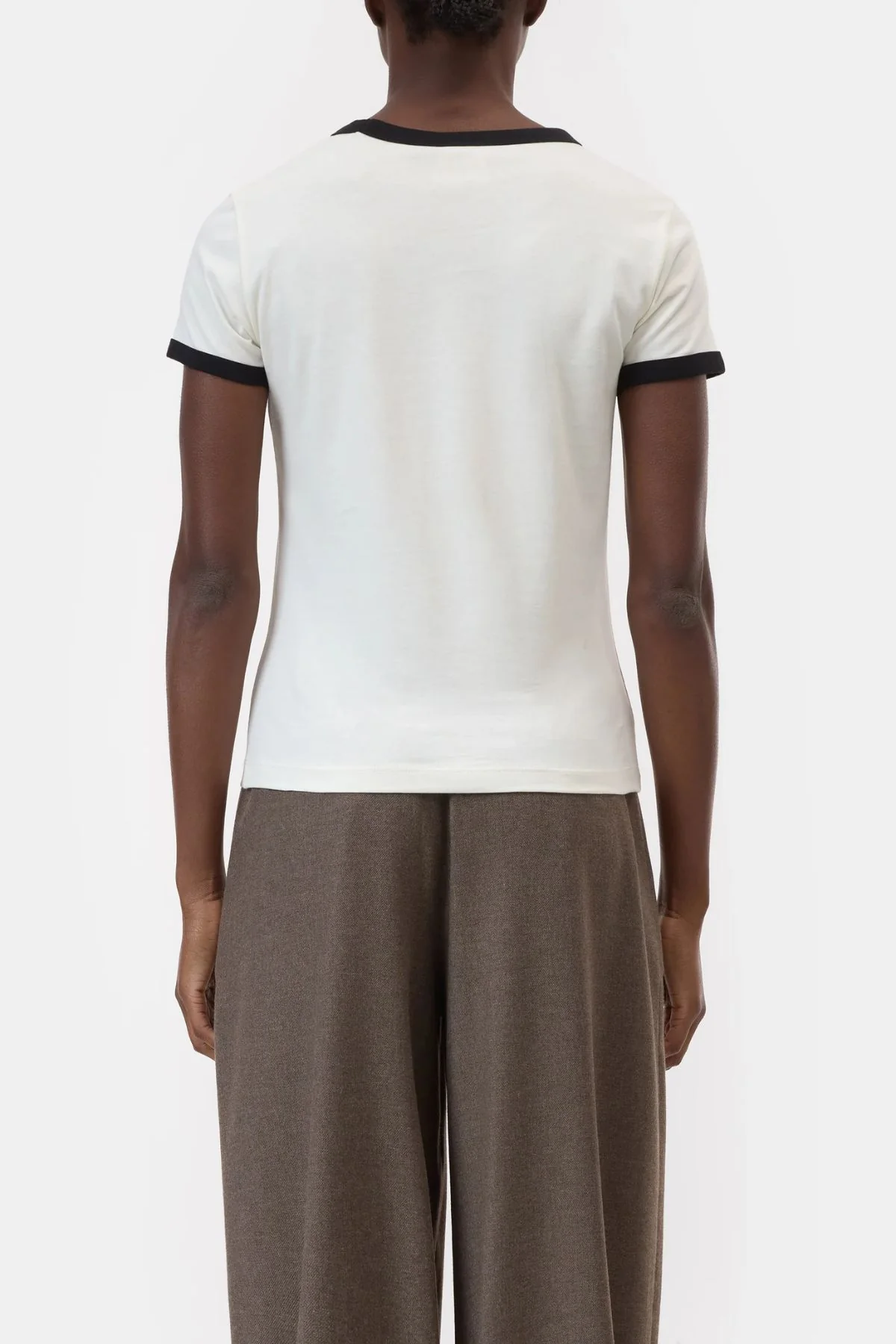 CLOSED Organic Jersey 1978 Ringer Tee - Ivory - Image 3