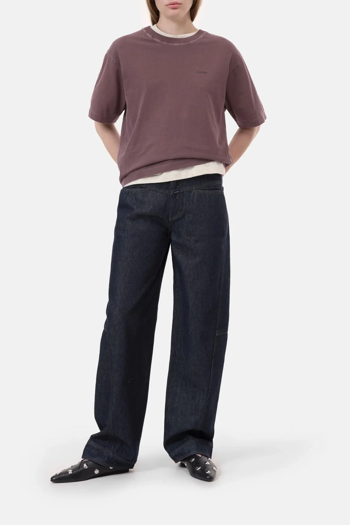 CLOSED Relaxed T-Shirt - Dark Raisin - Image 2