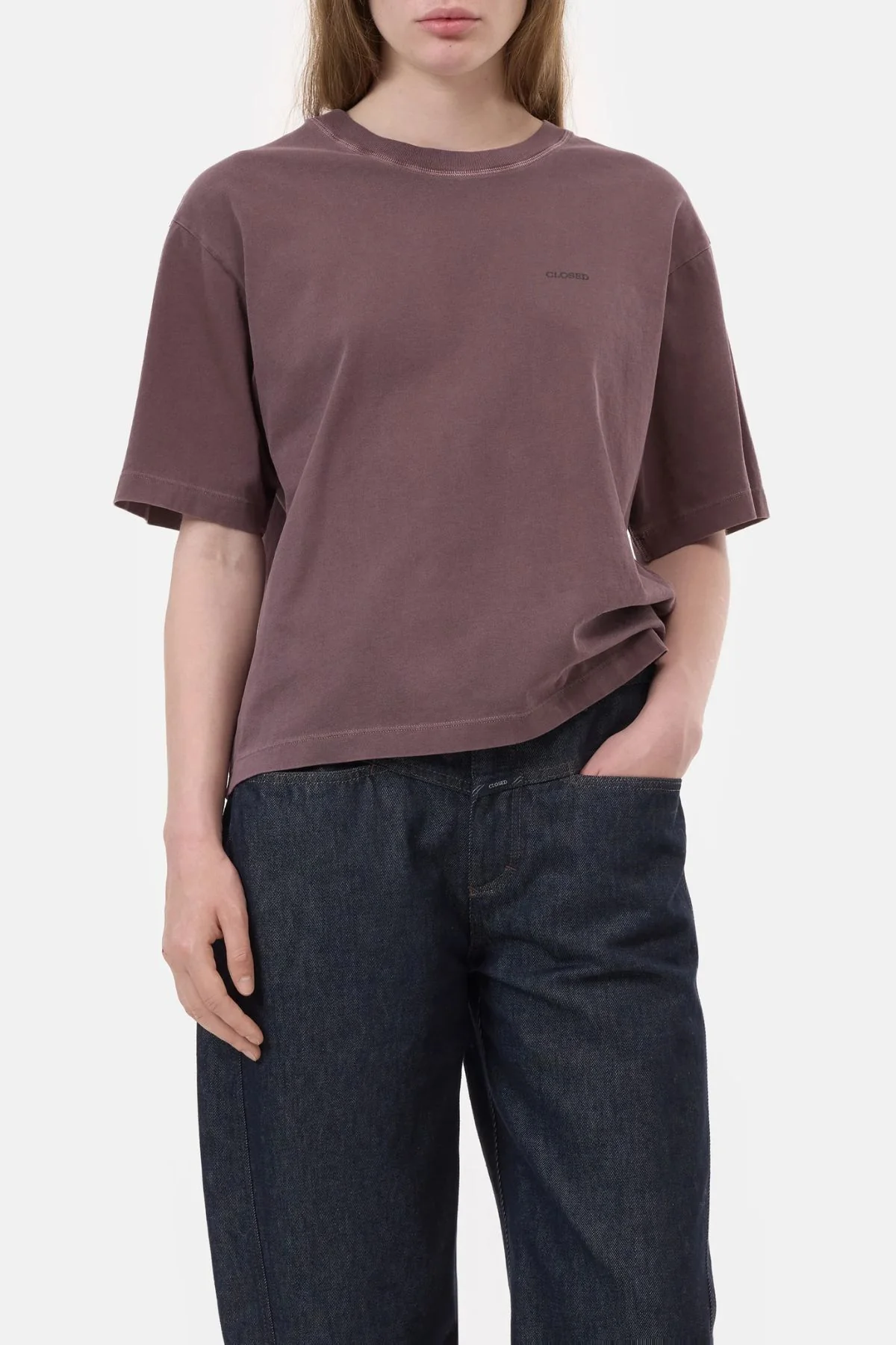 CLOSED Relaxed T-Shirt - Dark Raisin - Image 5