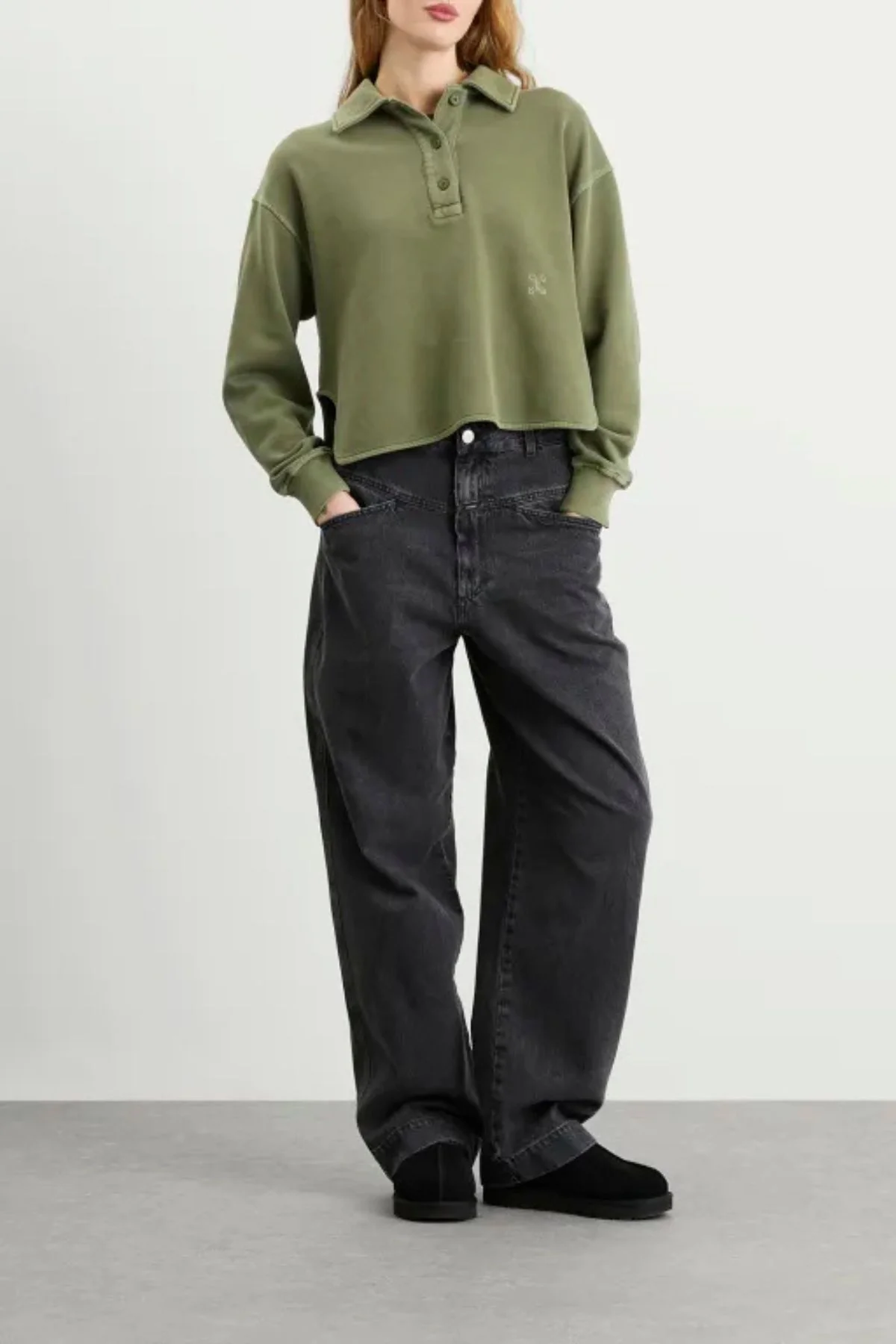 CLOSED Rugby Top - Army Green - Image 2