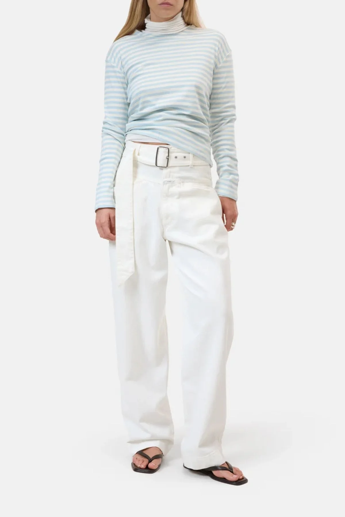 CLOSED Striped Long Sleeve T-Shirt - Nordic Blue