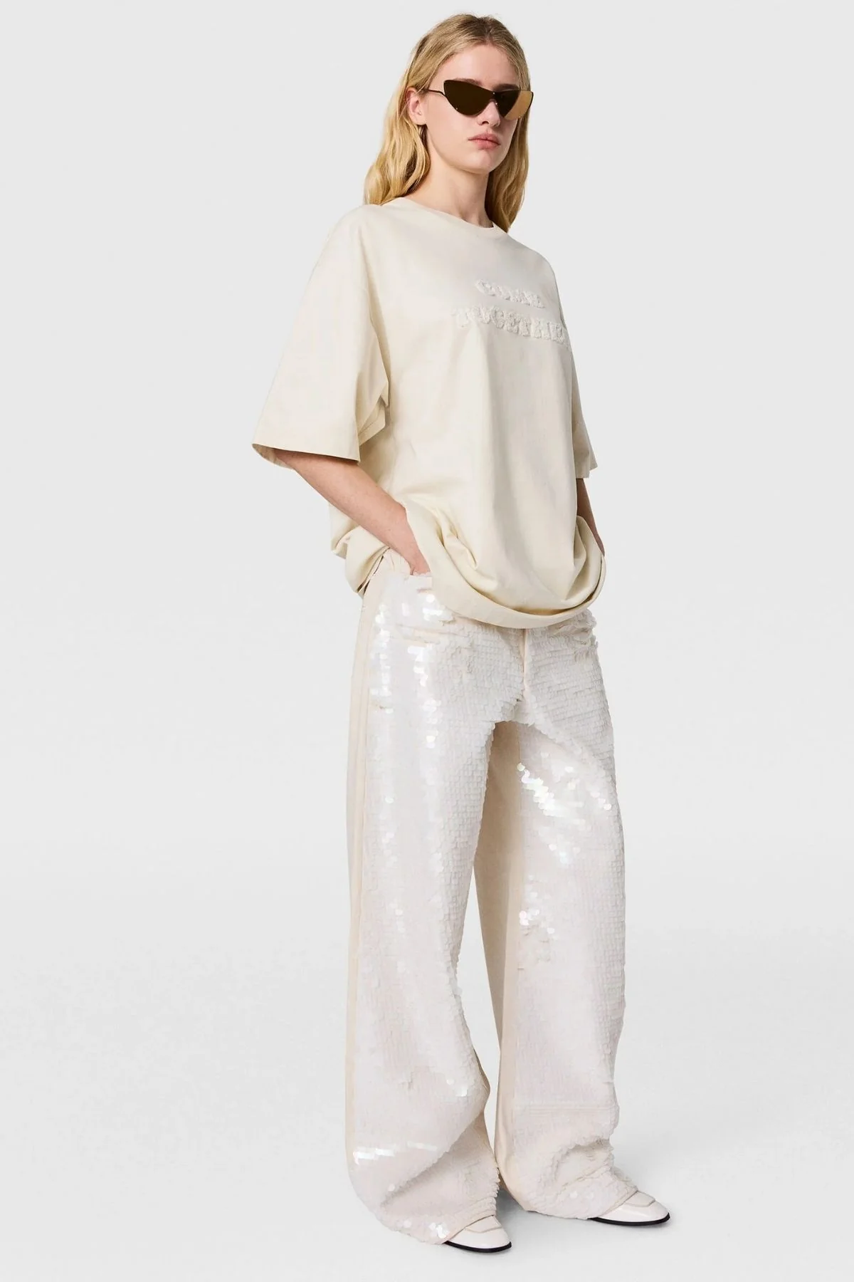 Stella McCartney Come Together T-Shirt - Cream - Image 2