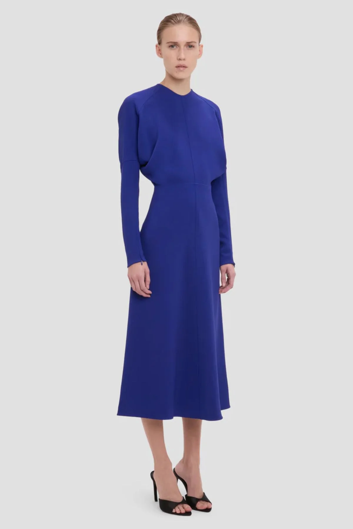 Victoria Beckham Dolman Midi Dress - Bright Indigo - Image 3