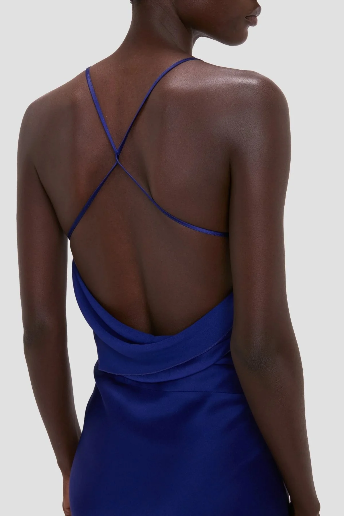 Victoria Beckham Draped Cami Gown - Bright Indigo - Image 5