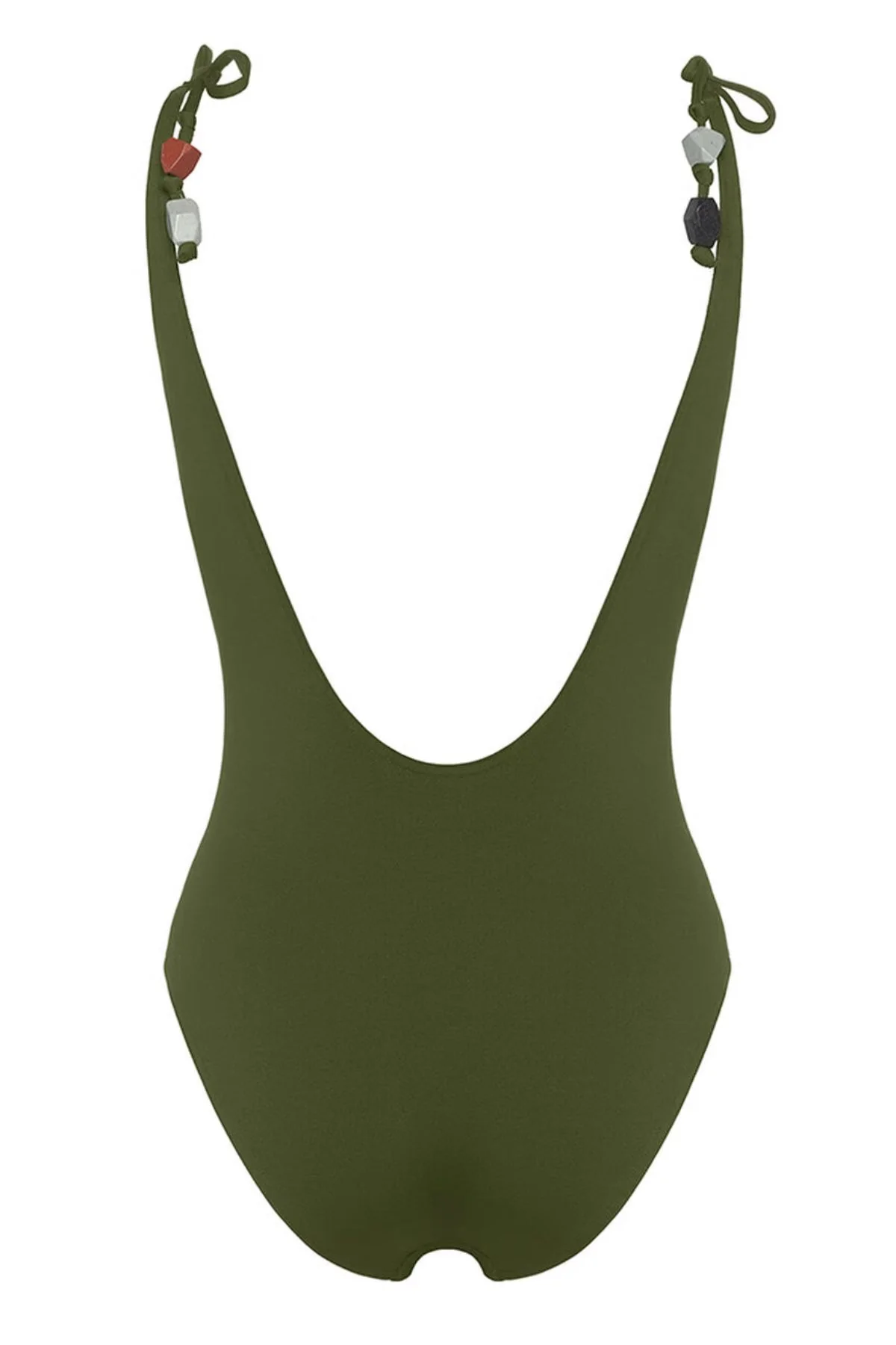 ERES Saturne Tie Strap Full Piece Swimsuit - Vert Mousse - Image 5
