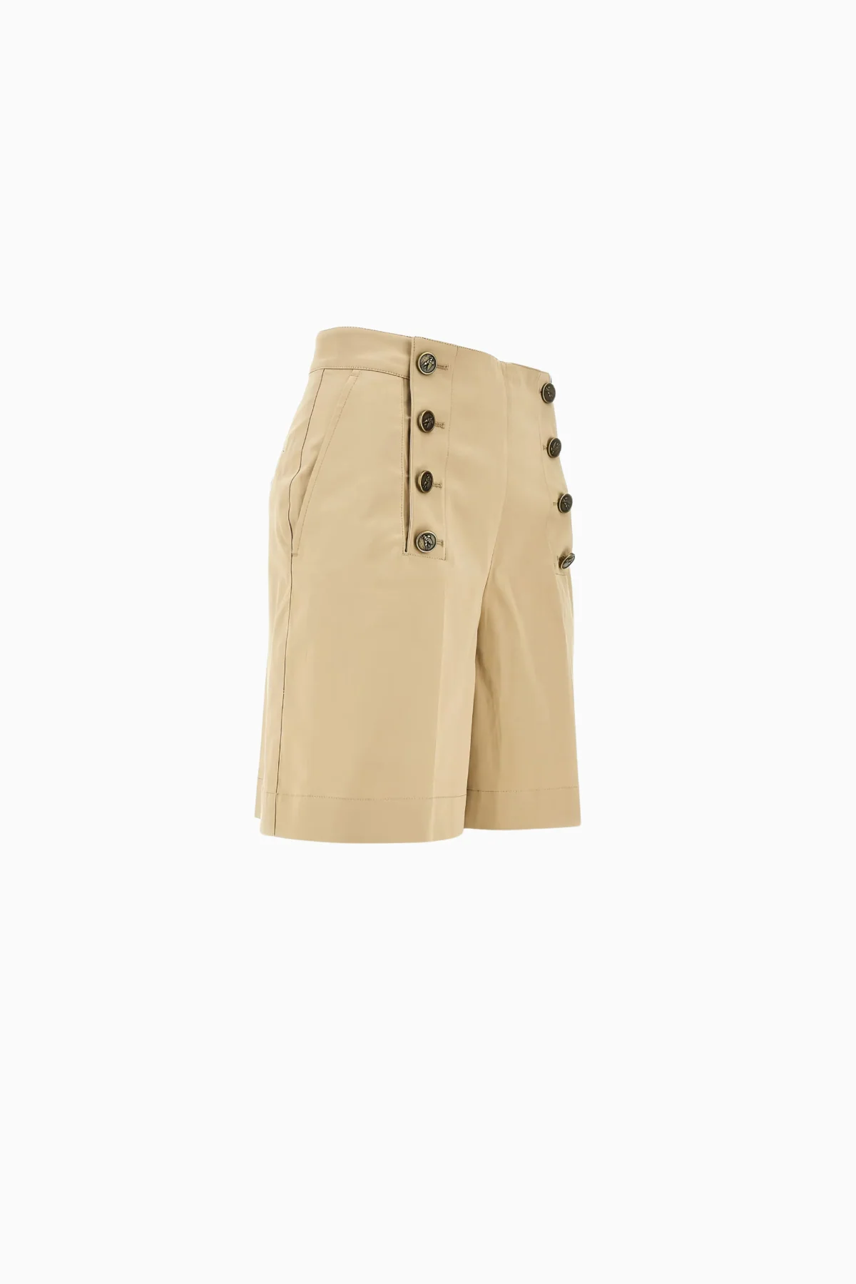 Etro Button Detail Shorts - Tan - Image 3