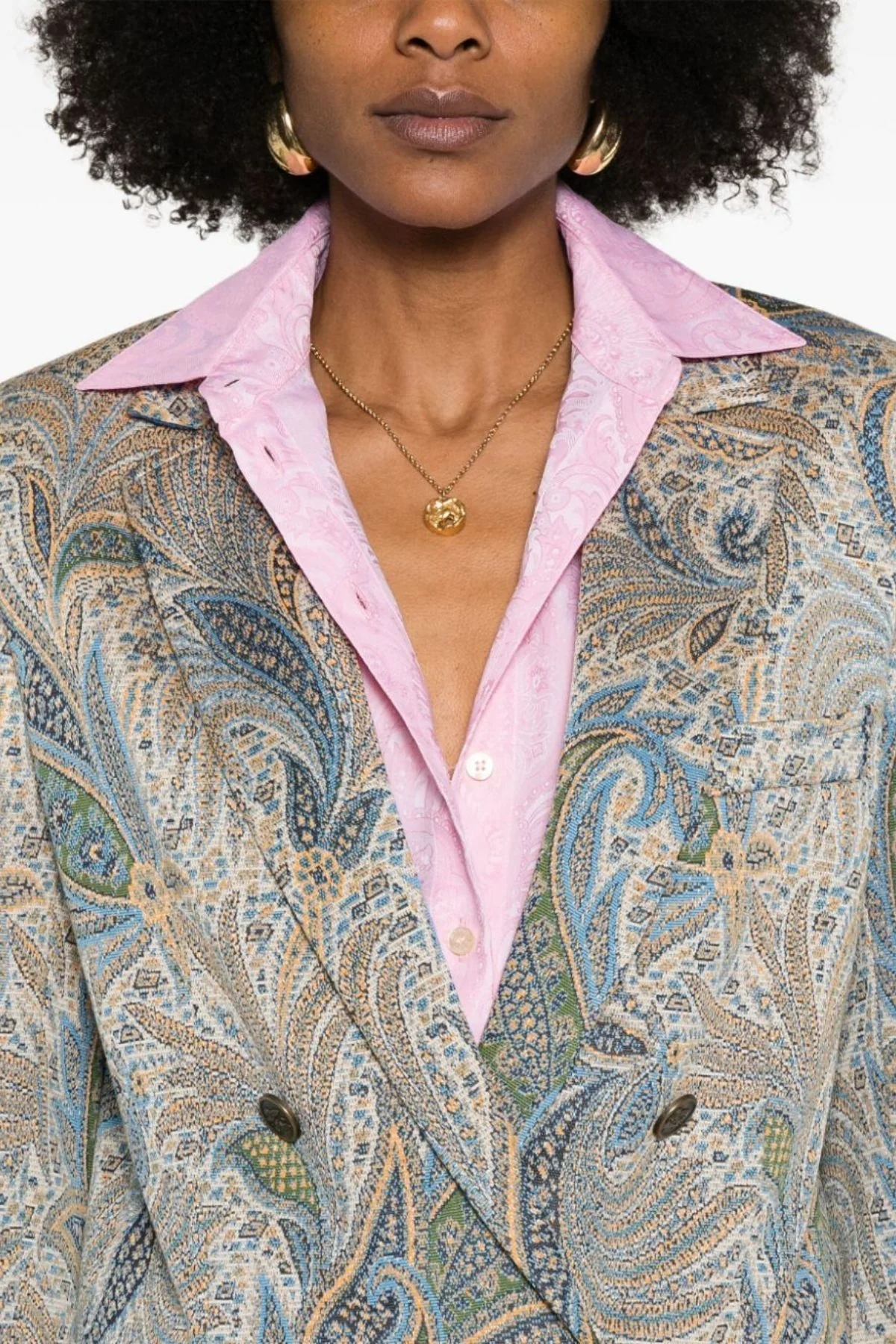 Etro Double Breasted Blazer - Paisley - Image 3