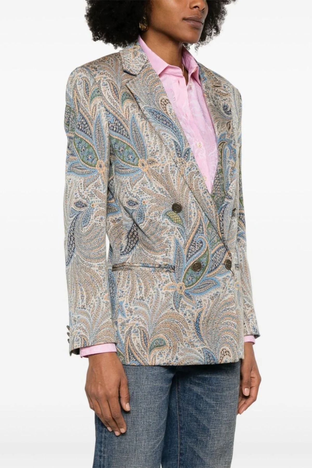 Etro Double Breasted Blazer - Paisley - Image 5