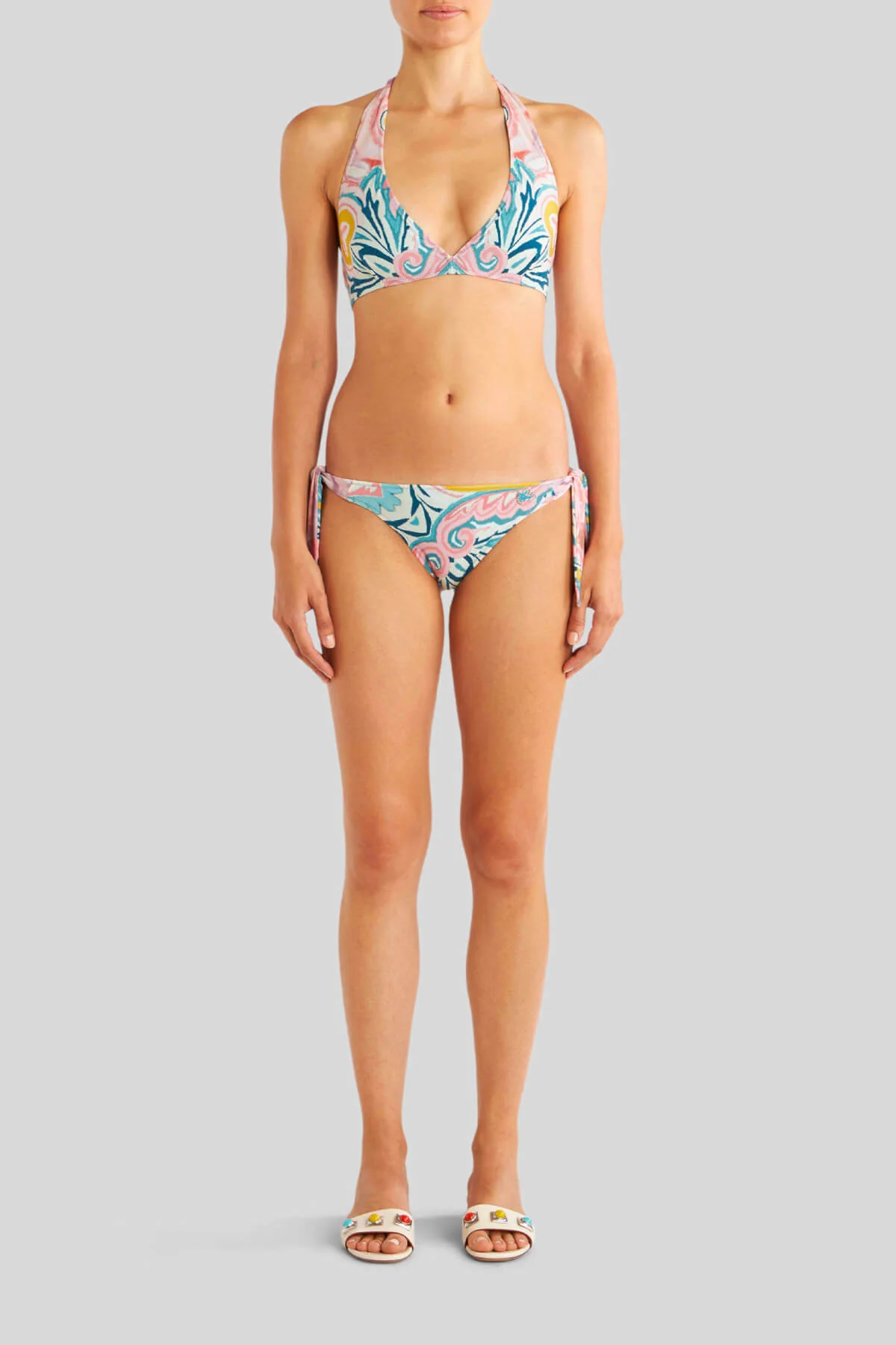 Etro Starburst Paisley Print Bikini - Light Blue - Image 2