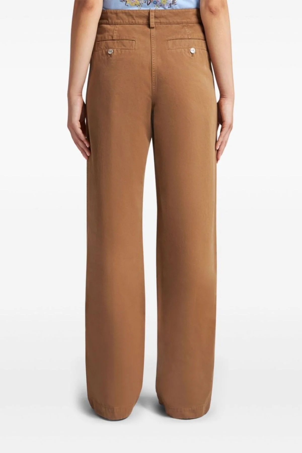 Etro Wide Leg Pant - Chestnut - Image 4
