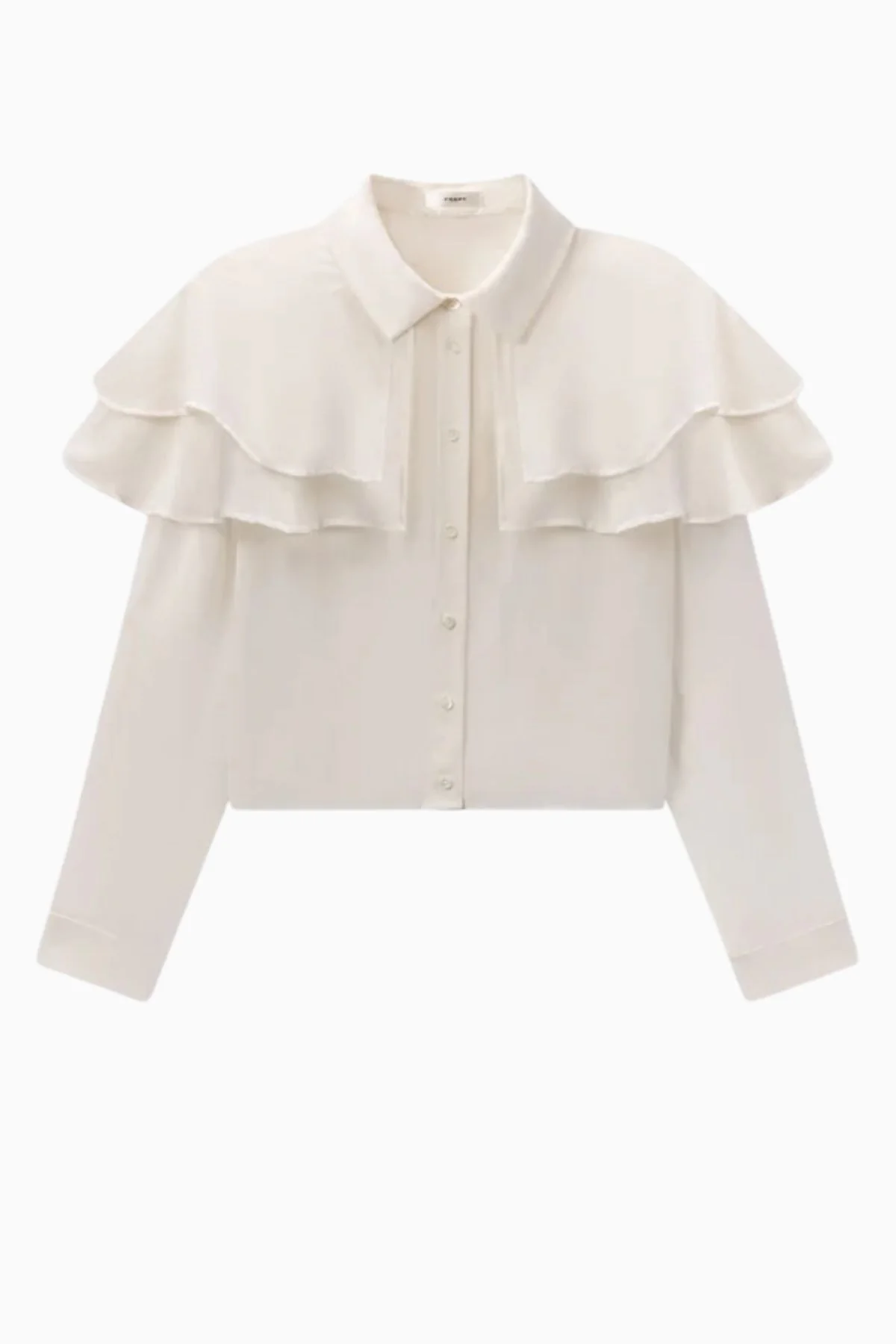 Frame Denim Cape Blouse - Cream