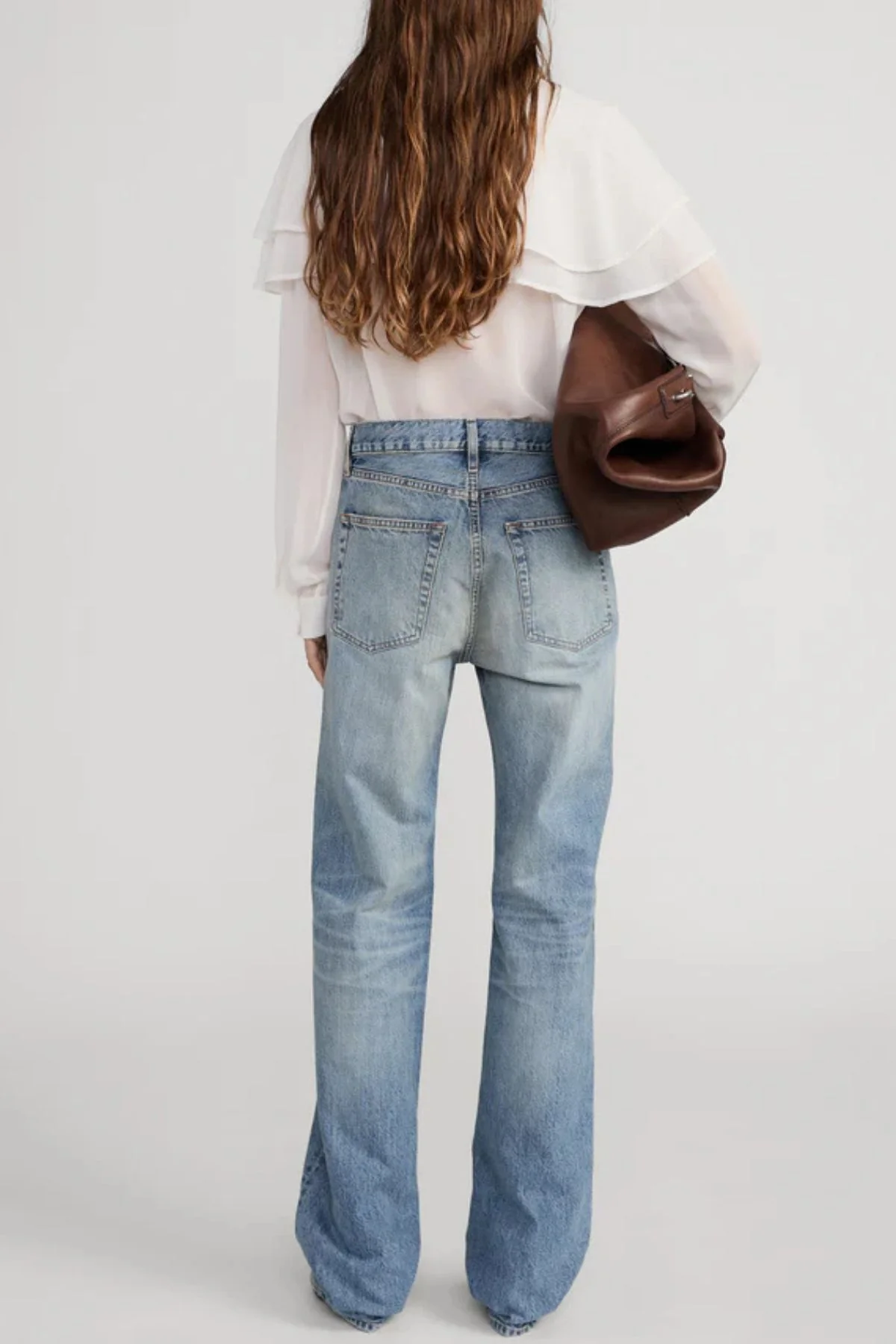 Frame Denim Cape Blouse - Cream - Image 3