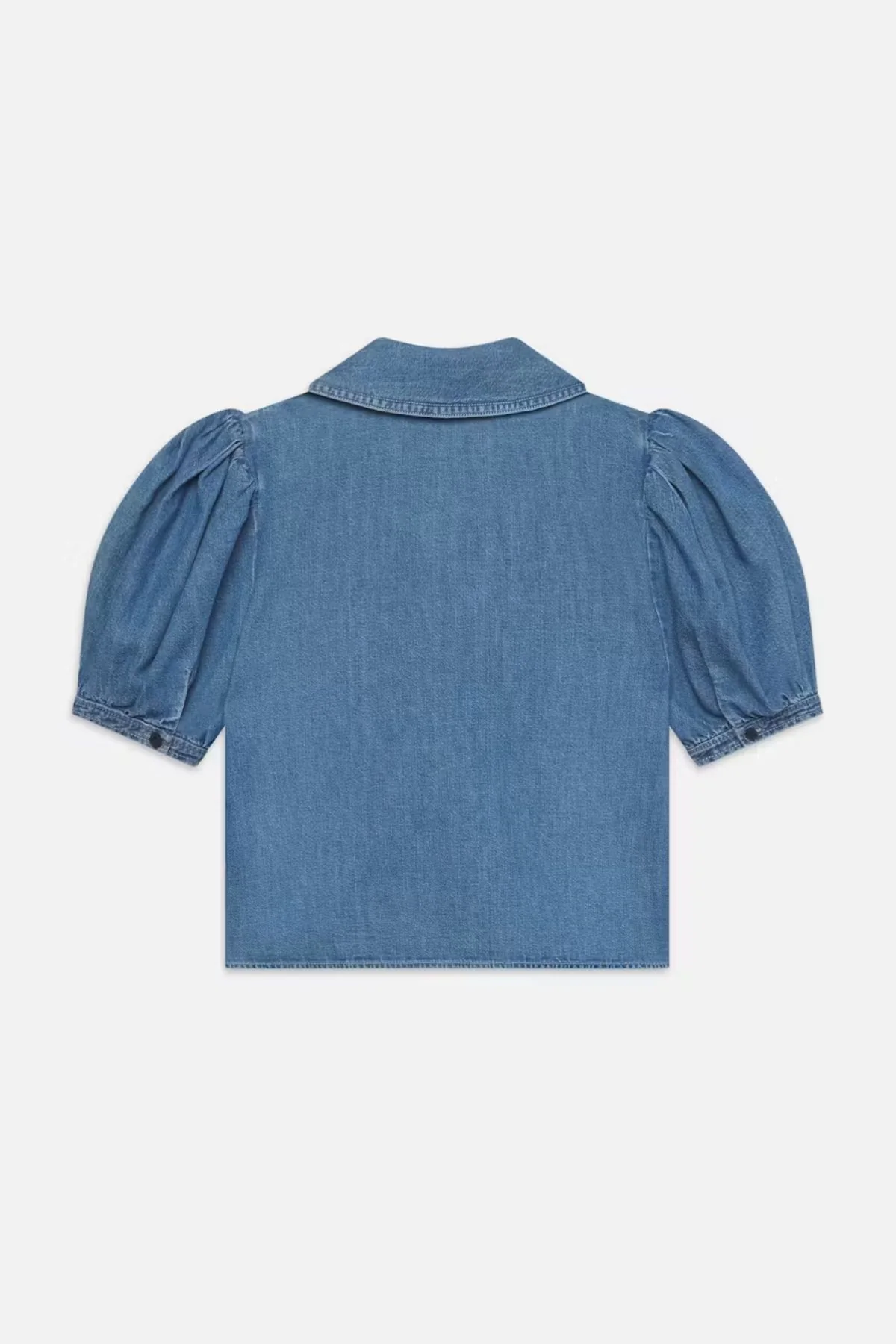 Frame Denim Denim Sailor Blouse - Starlet - Image 4