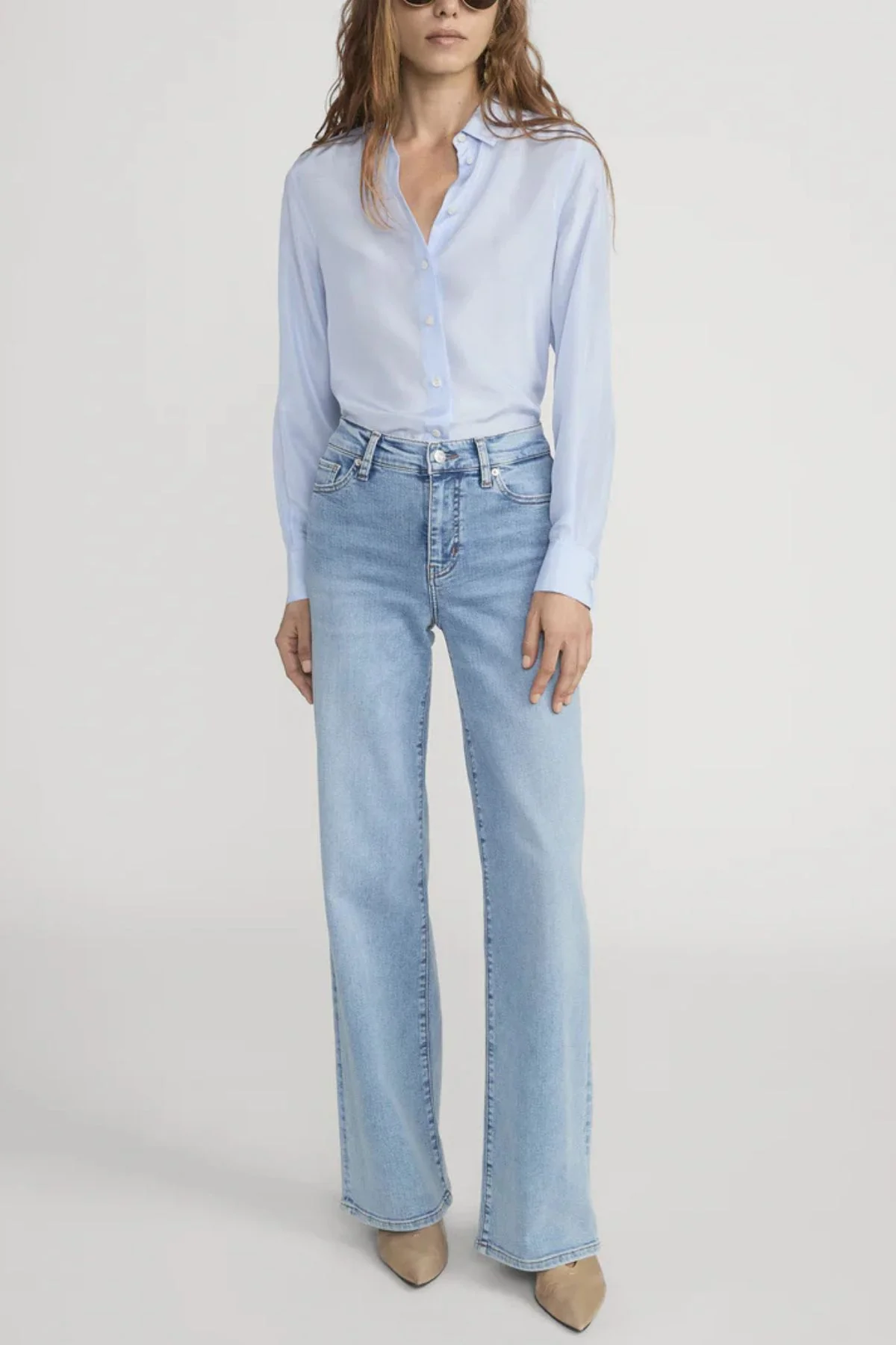 Frame Denim Le Slim Palazzo - Ripple - Image 6