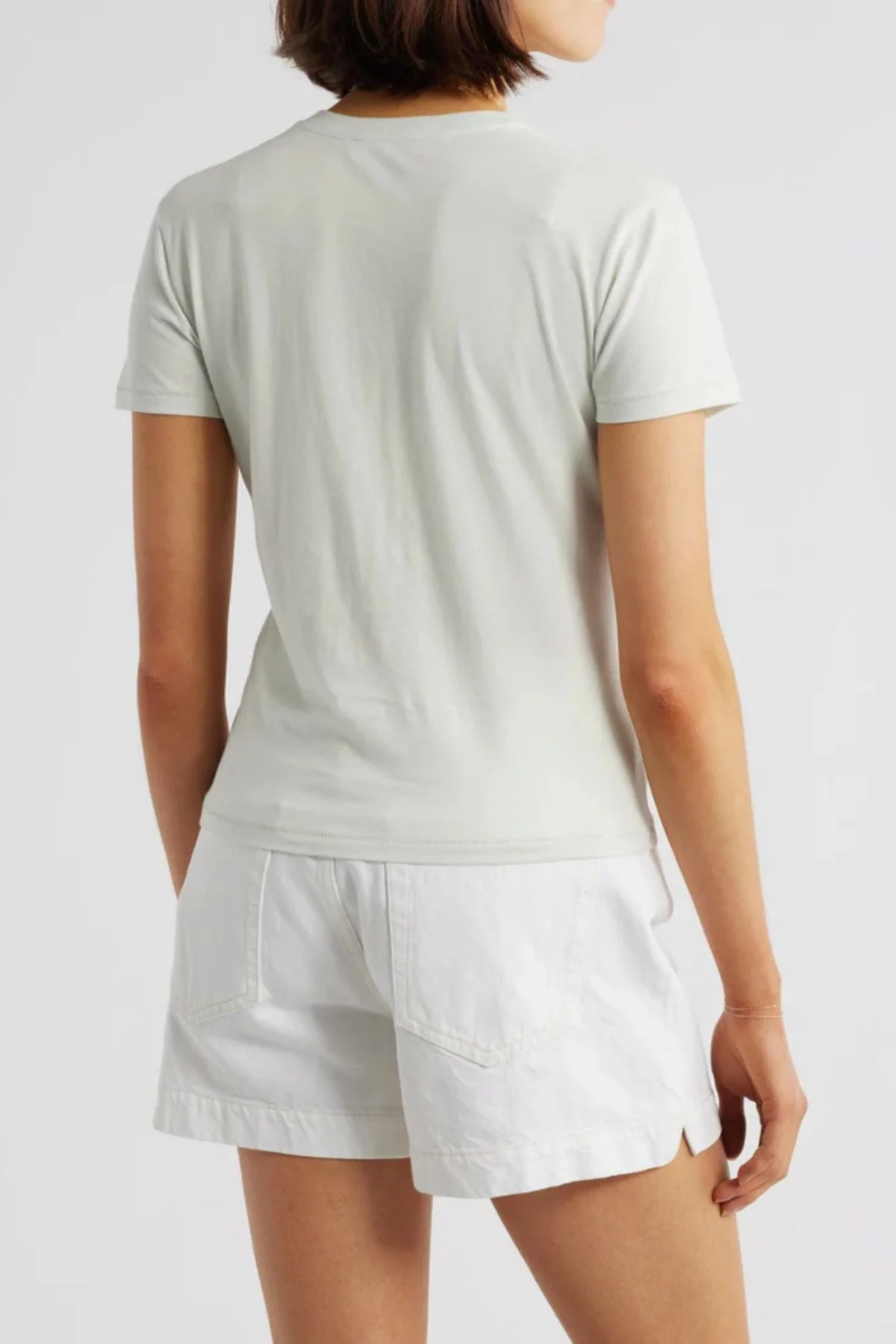 Frame Denim The Baby Tee - Soft Mint - Image 4