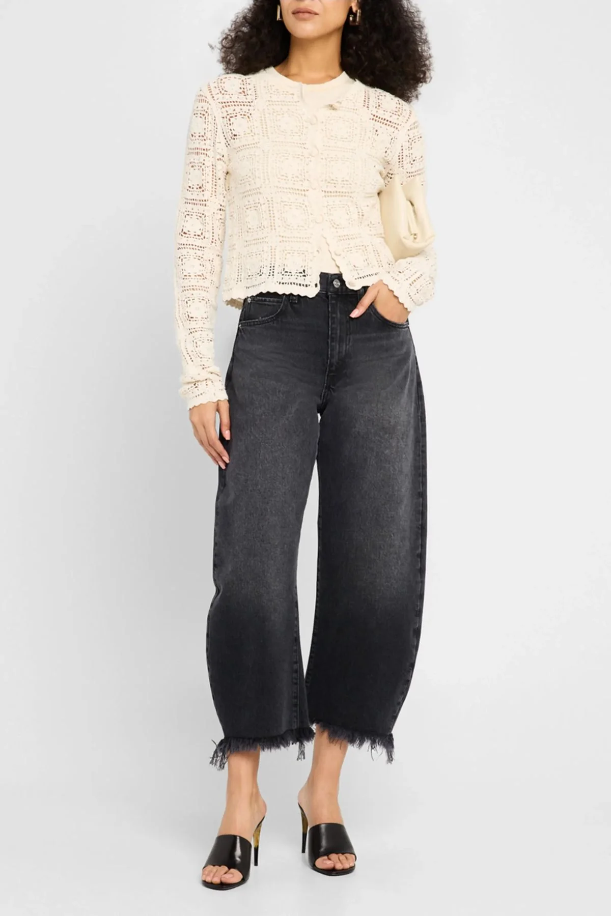 Frame Denim The Bubble Crop Fray - Limitless - Image 2