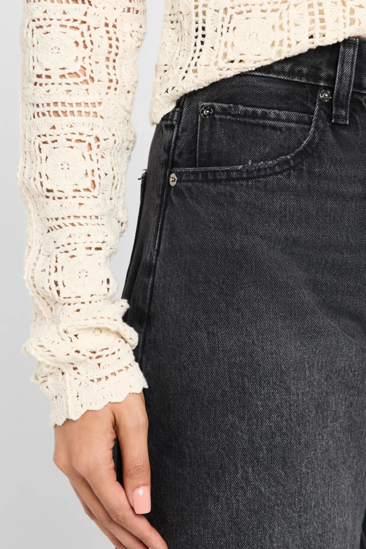 Frame Denim The Bubble Crop Fray - Limitless - Image 4