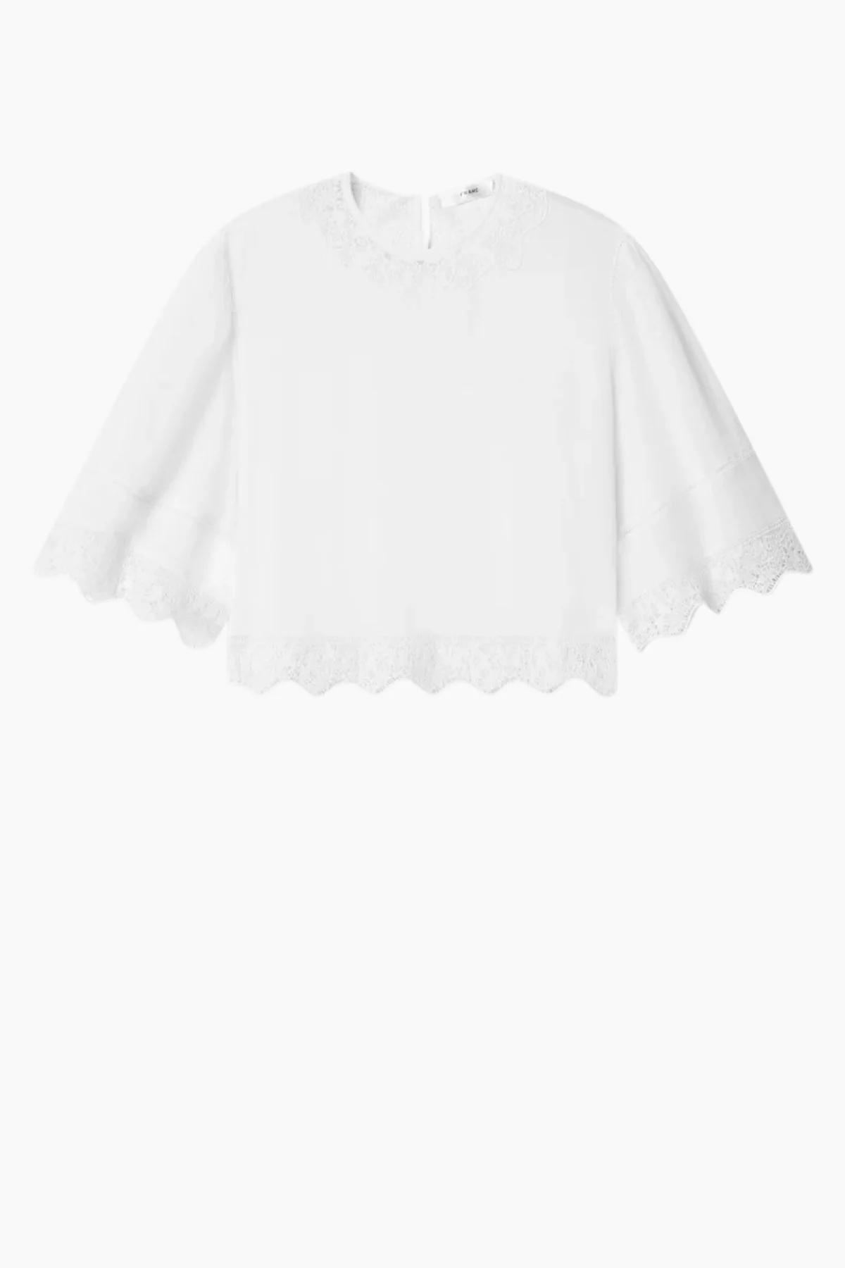 Frame Denim The Embroidered Top - White