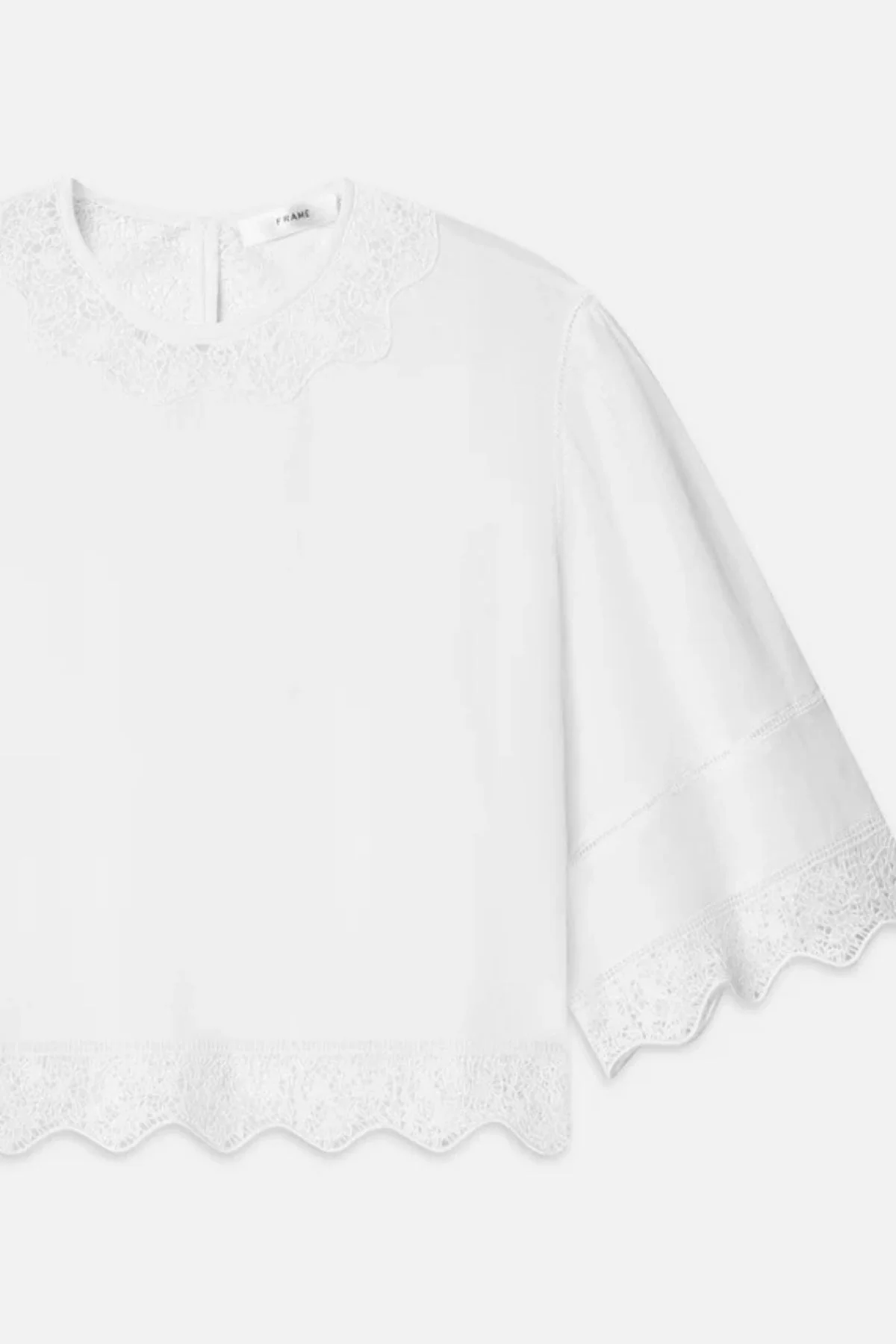 Frame Denim The Embroidered Top - White - Image 3