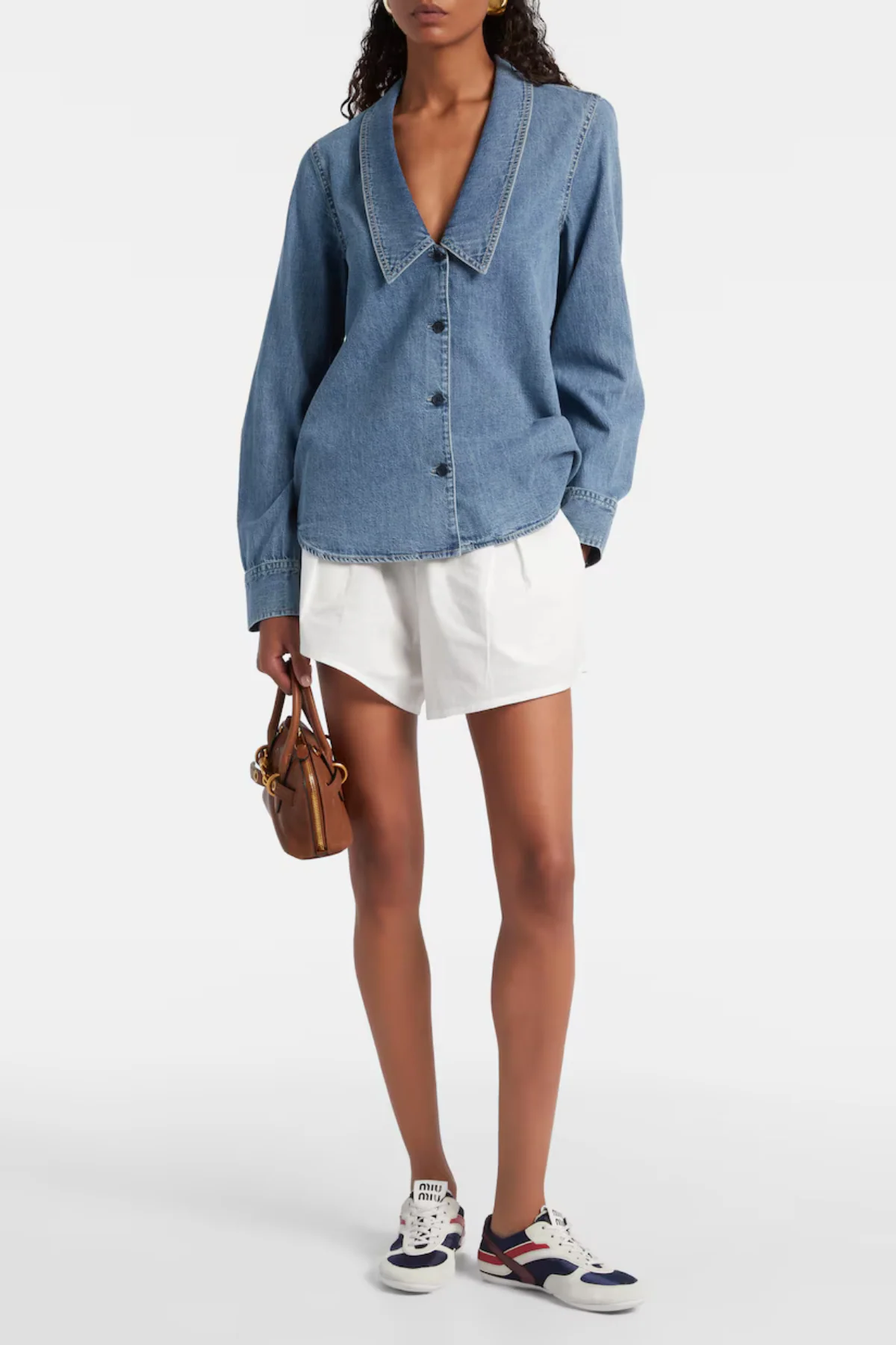 Frame Denim The Low Collar Shirt - Confessional - Image 2