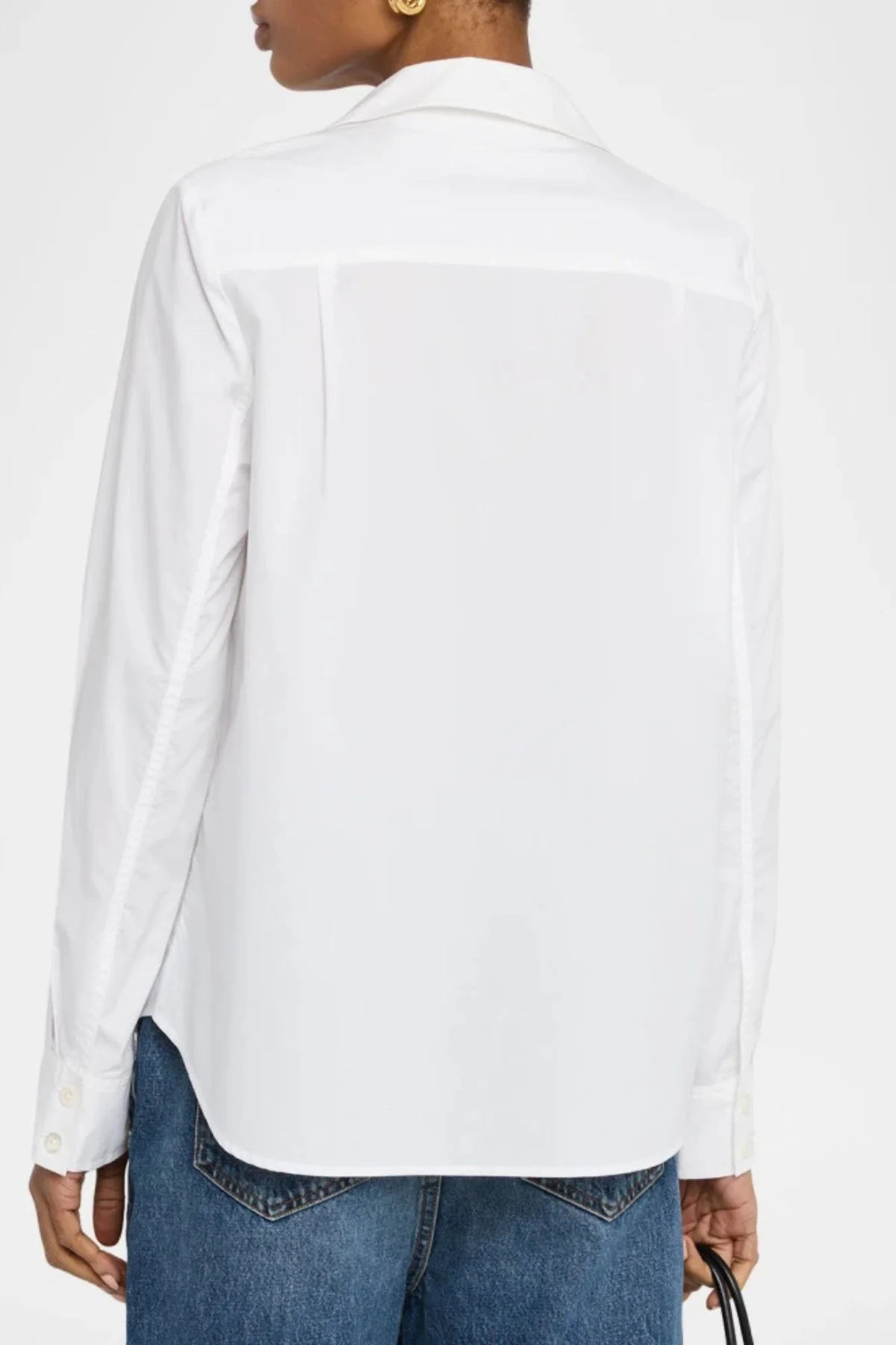 Frame Denim The Low Collar Shirt - White - Image 3