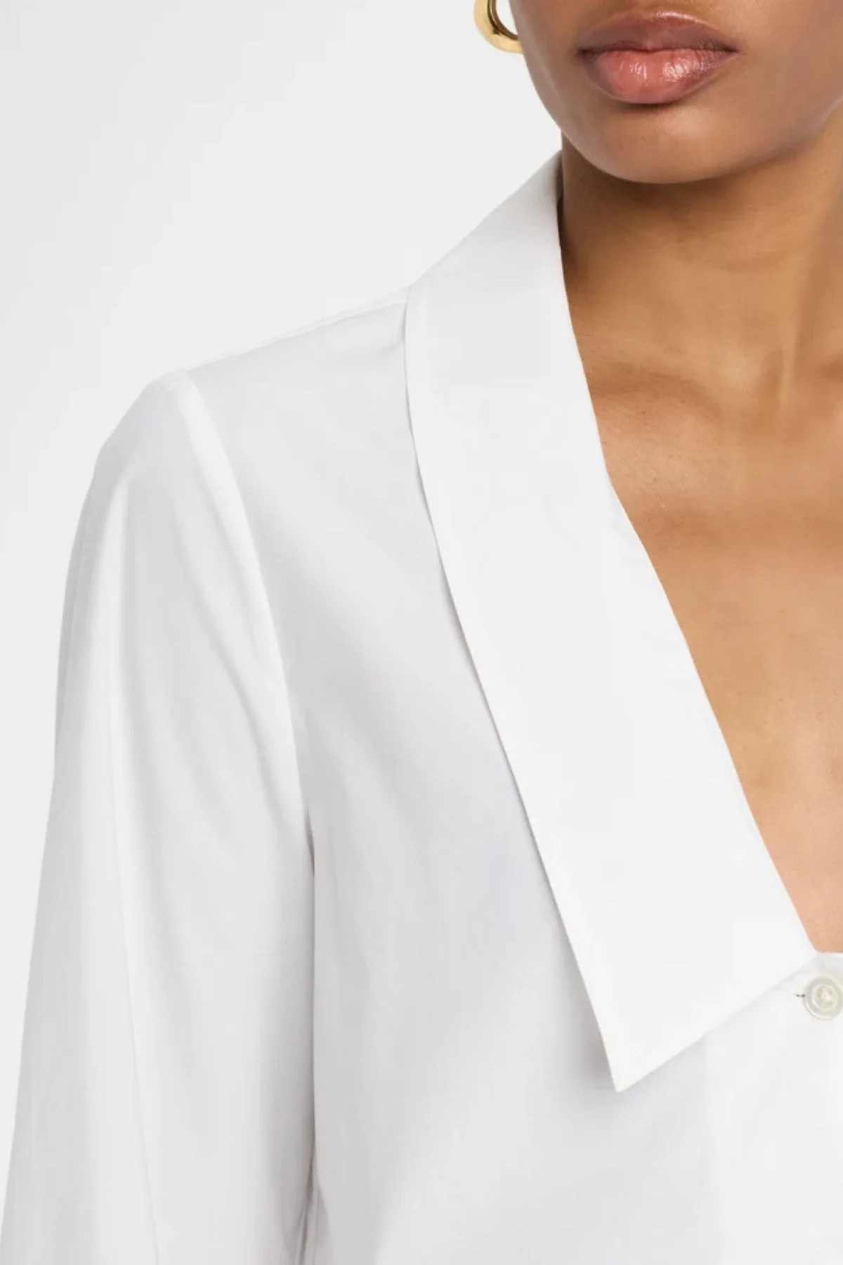 Frame Denim The Low Collar Shirt - White - Image 4