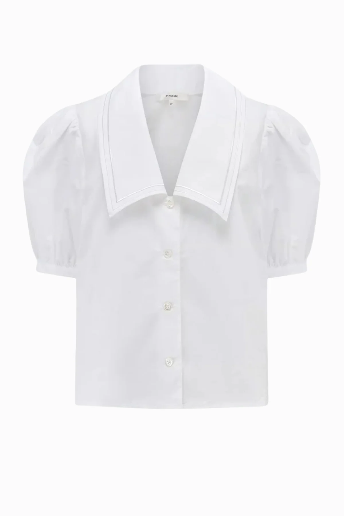 Frame Denim Sailor Blouse - White