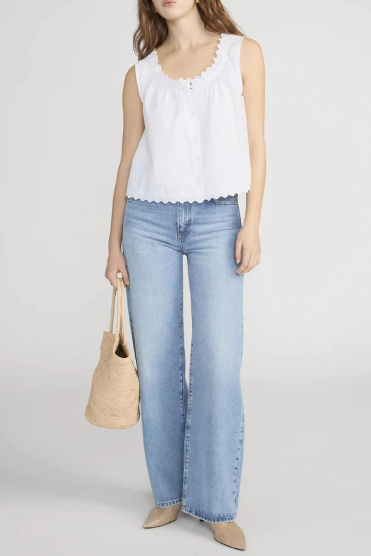 Frame Denim The Serene Tank - White - Image 2