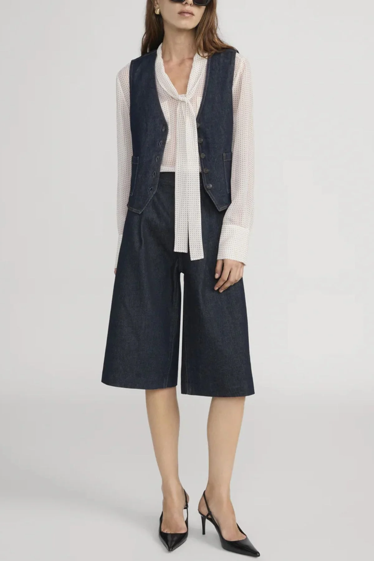 Frame Denim The Tailored Short - Rinse - Image 2