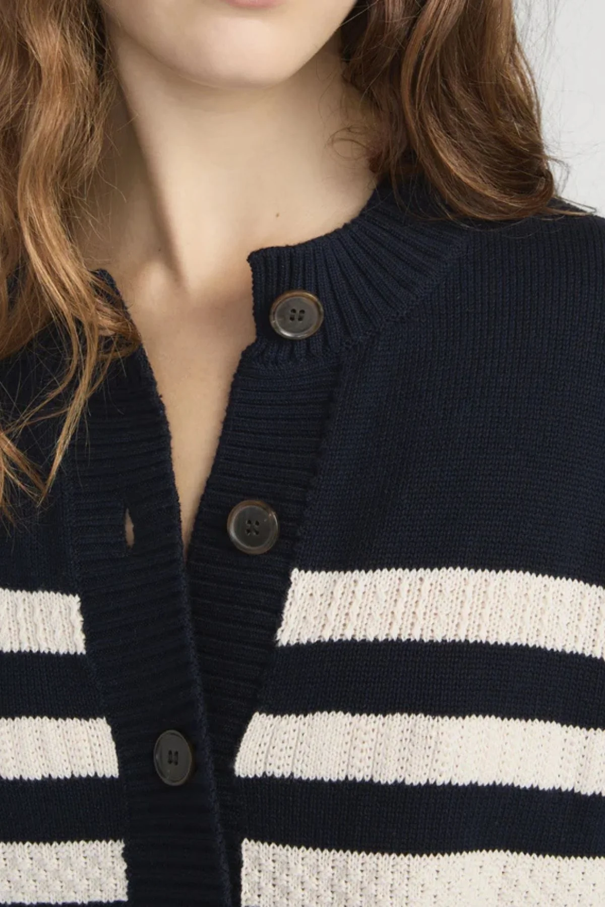 Frame Denim The Variation Cardi - Navy Multi - Image 4