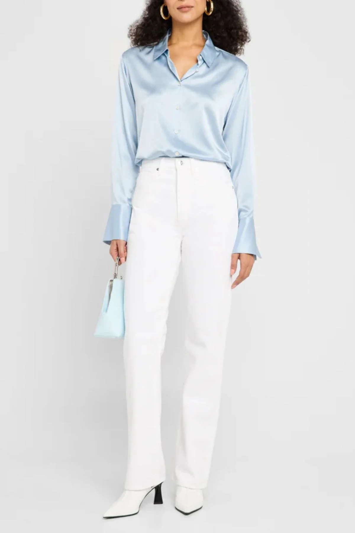 Frame Denim The Vertical  - White - Image 2