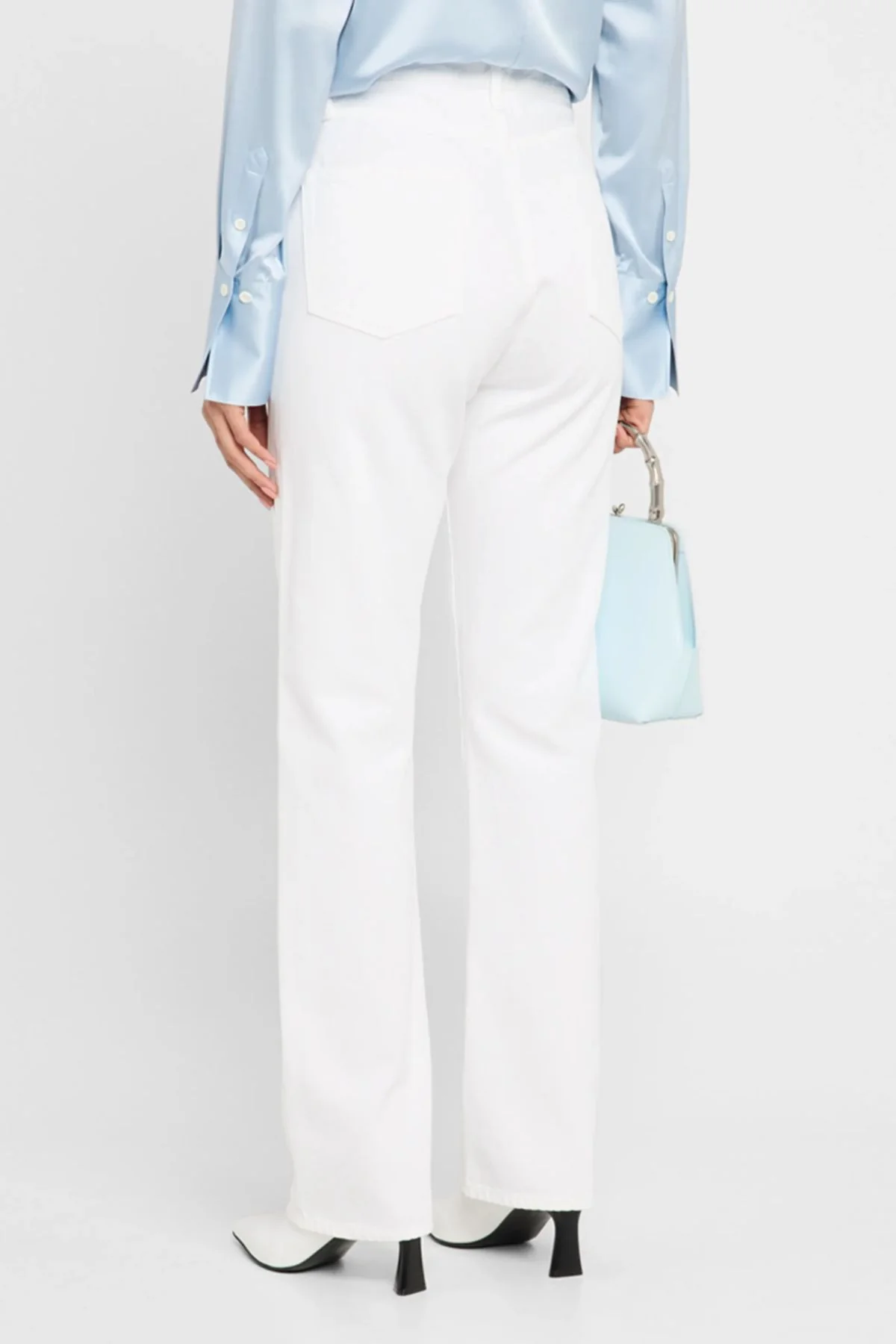Frame Denim The Vertical  - White - Image 3