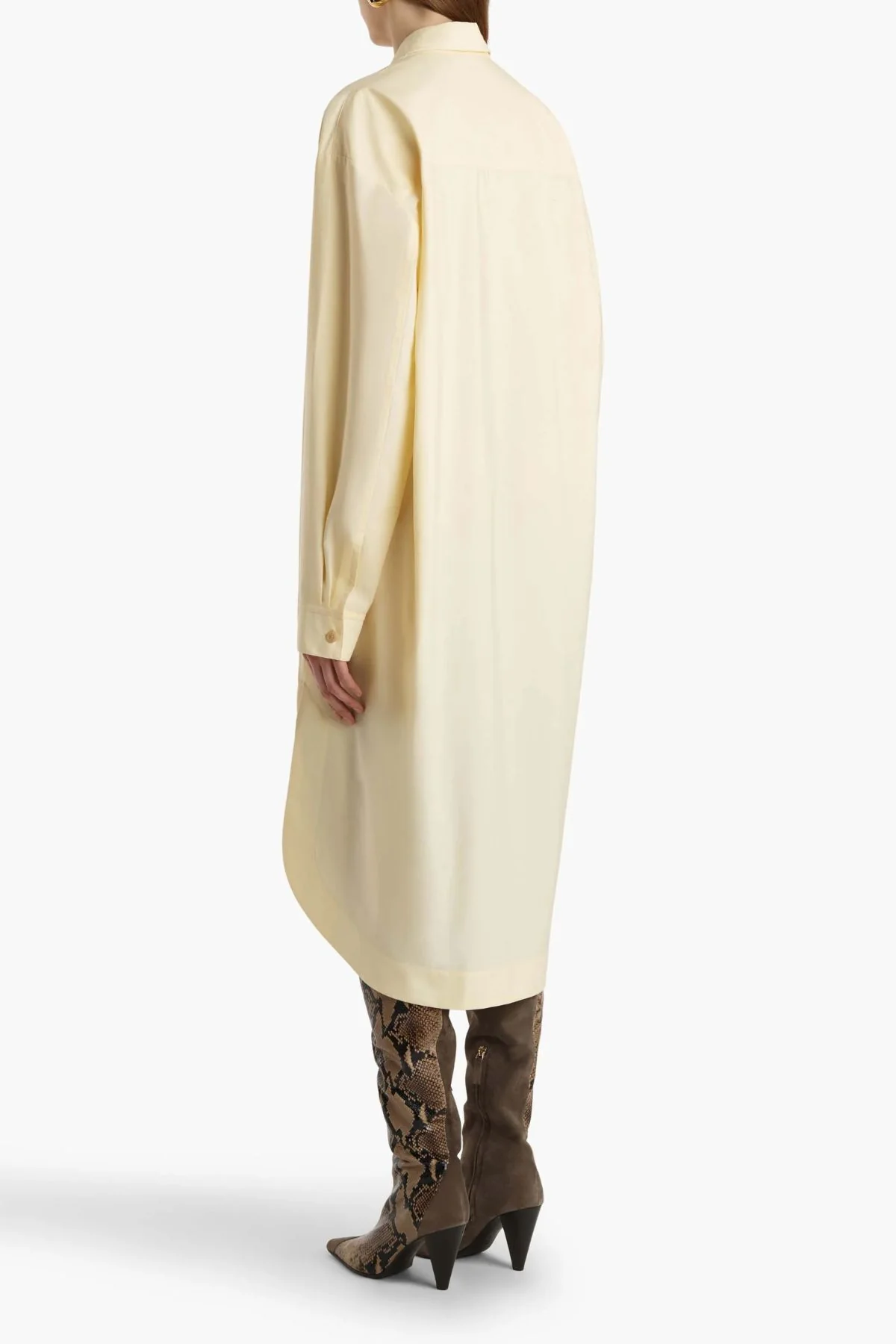 KHAITE Gloria Dress - Pale Yellow - Image 4