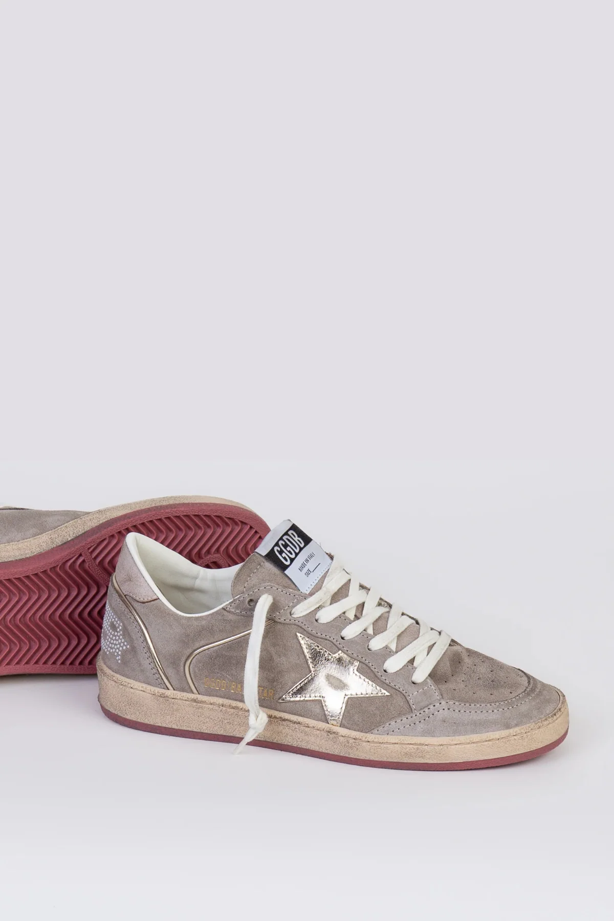 Golden Goose Ball Star - Taupe/ Platinum/ Beige - Image 5