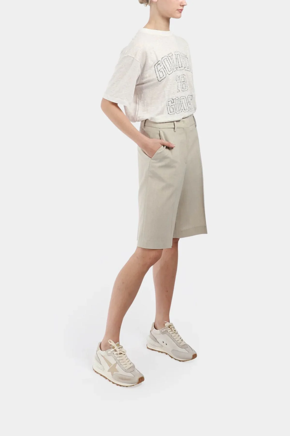 Golden Goose Bermuda Naiara Short - Pelican - Image 4