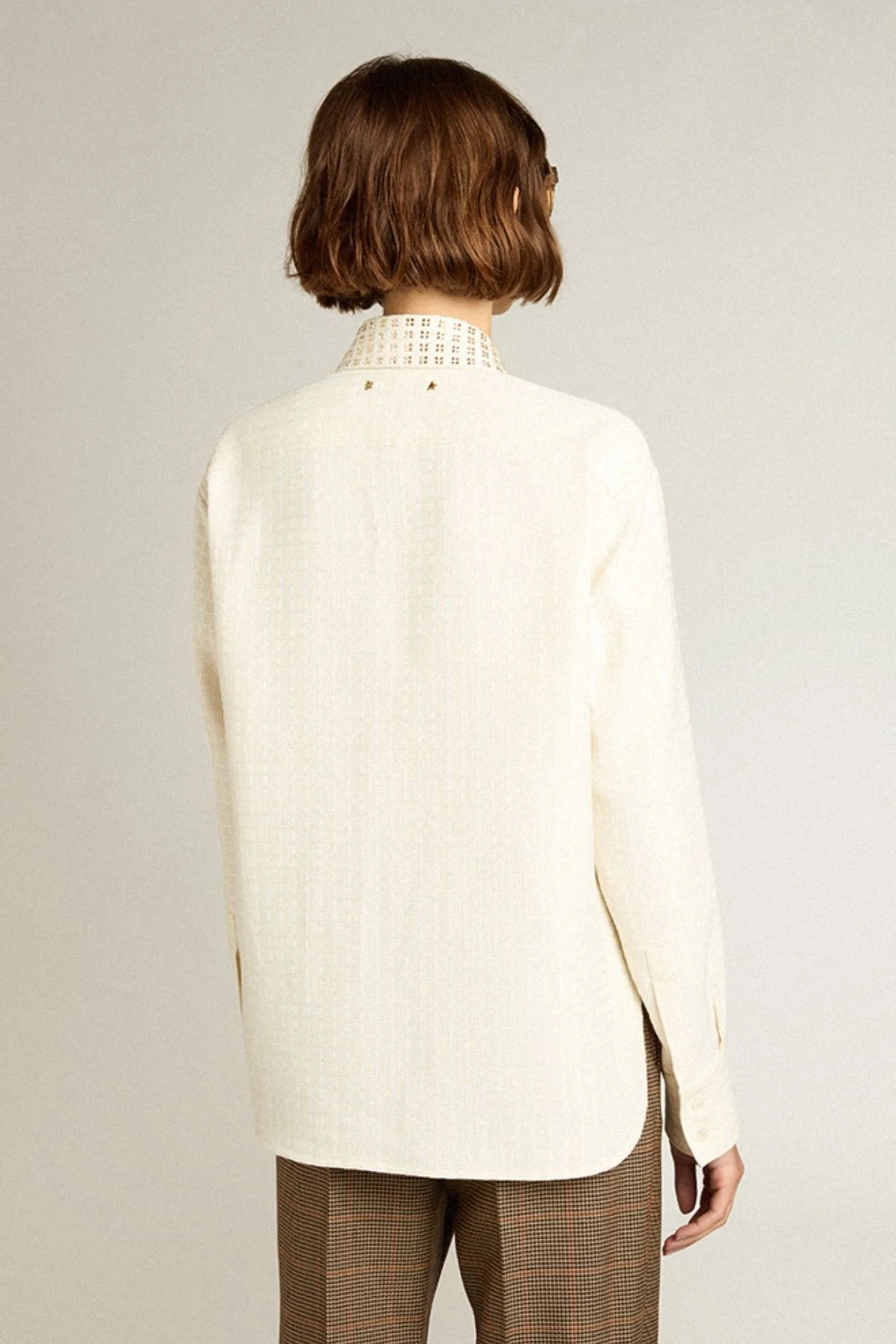 Golden Goose Check Jacquard Shirt - Papyrus - Image 3