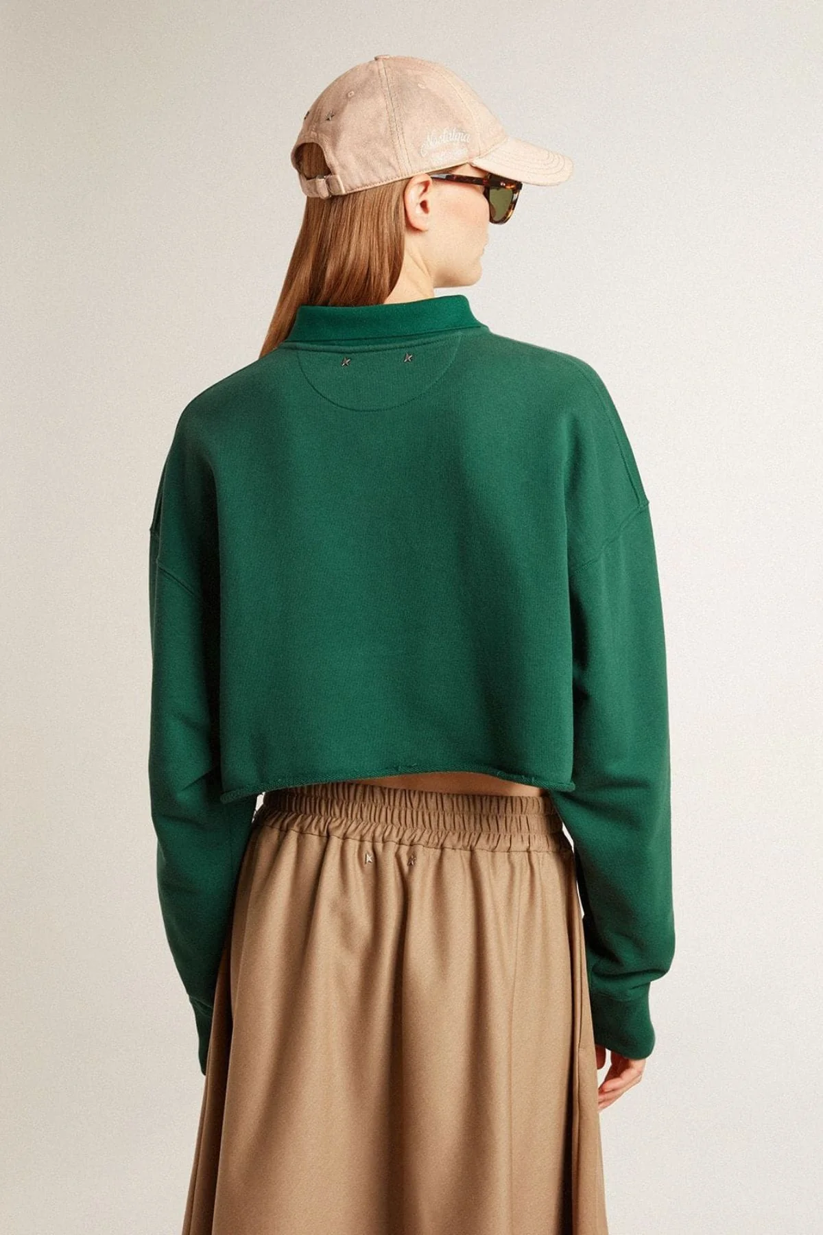 Golden Goose Polo Sweatshirt - Hunter Green - Image 3
