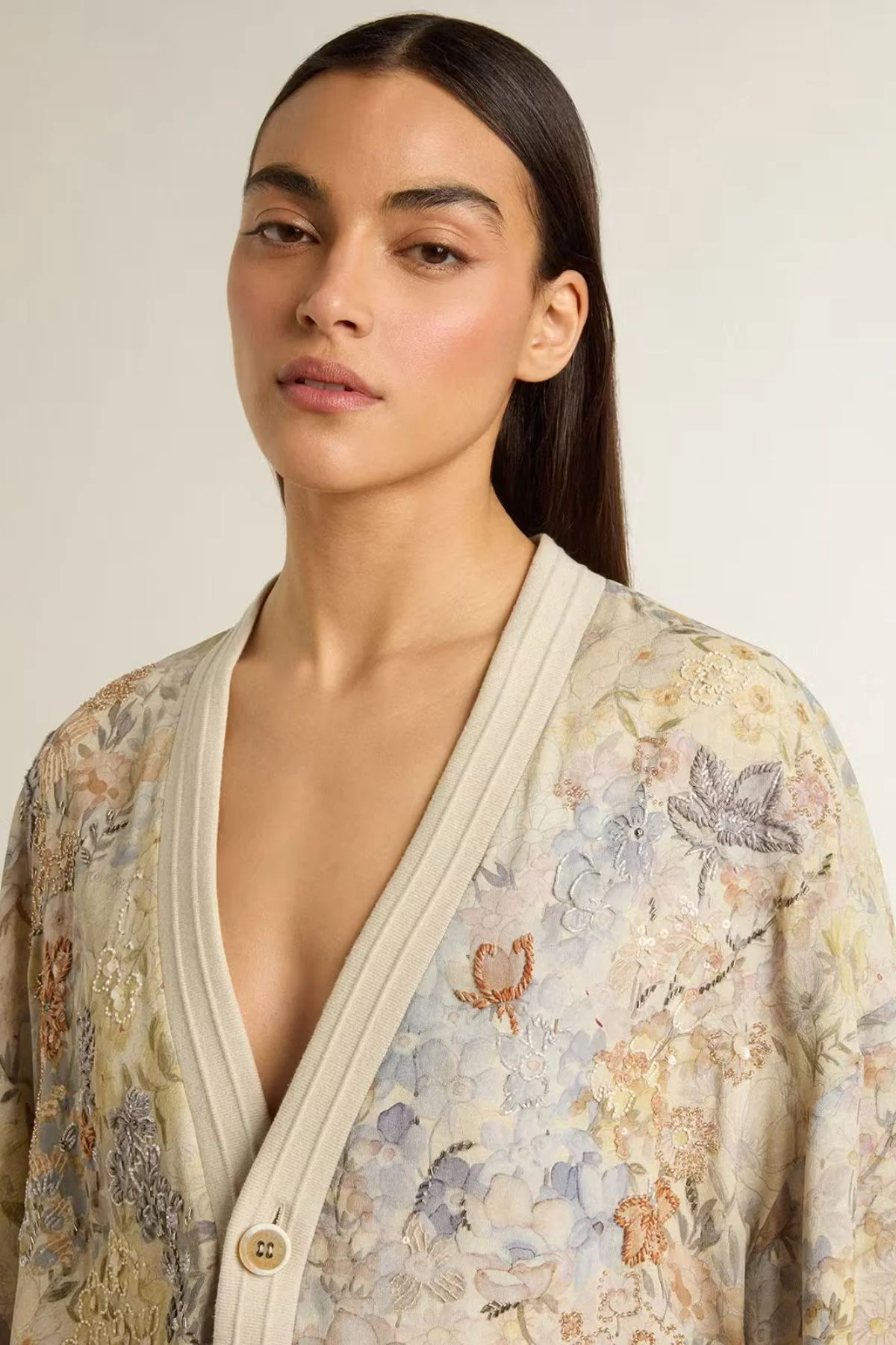 Golden Goose Giselle Cardigan - Pastel Flowers - Image 5