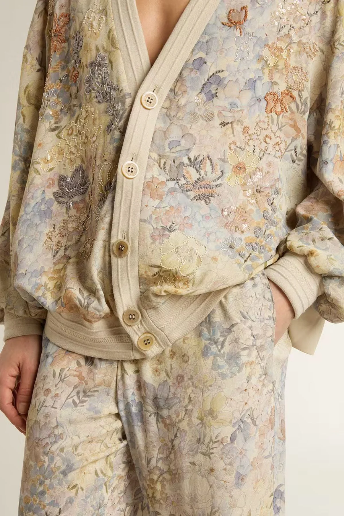 Golden Goose Jogging Pants - Pastel Flowers - Image 4