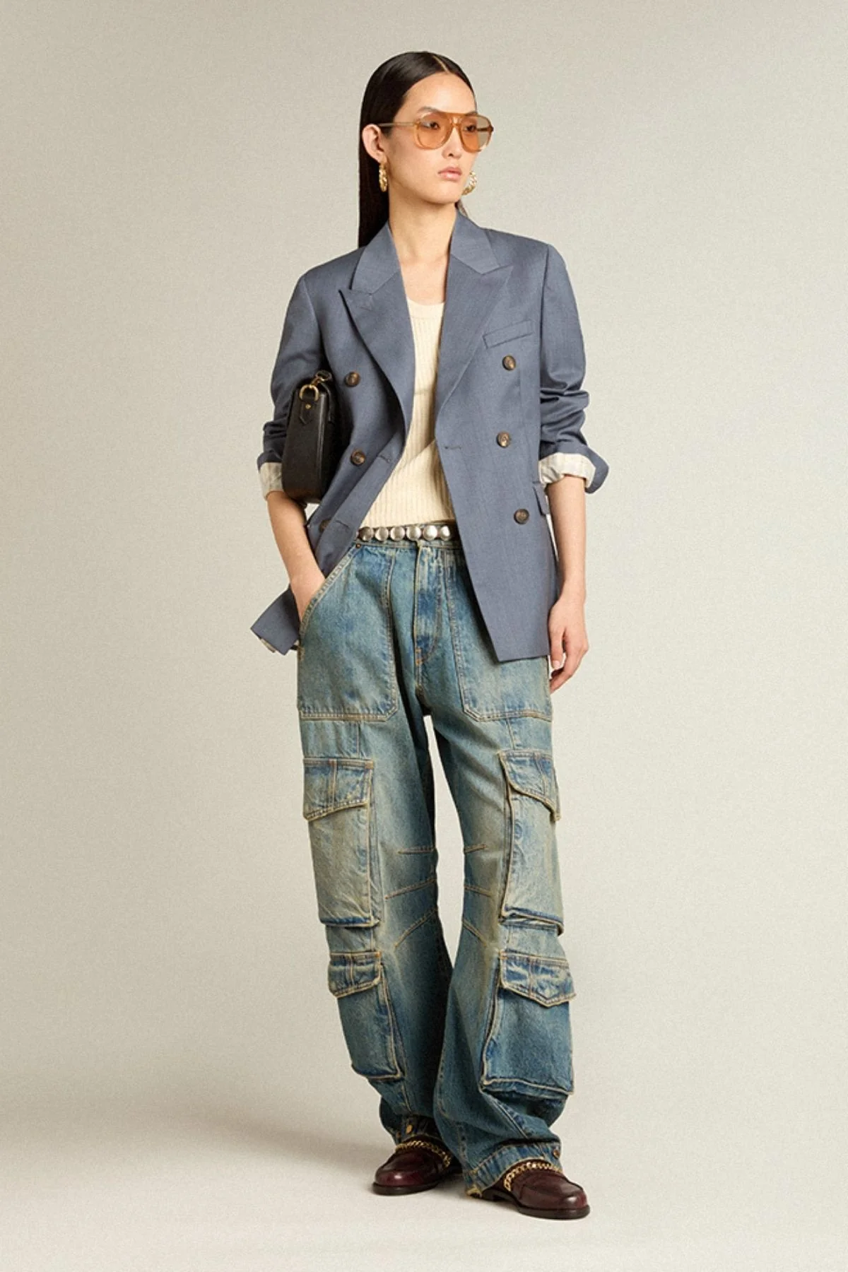 Golden Goose Ribbed Tank - Shortbread - Image 4