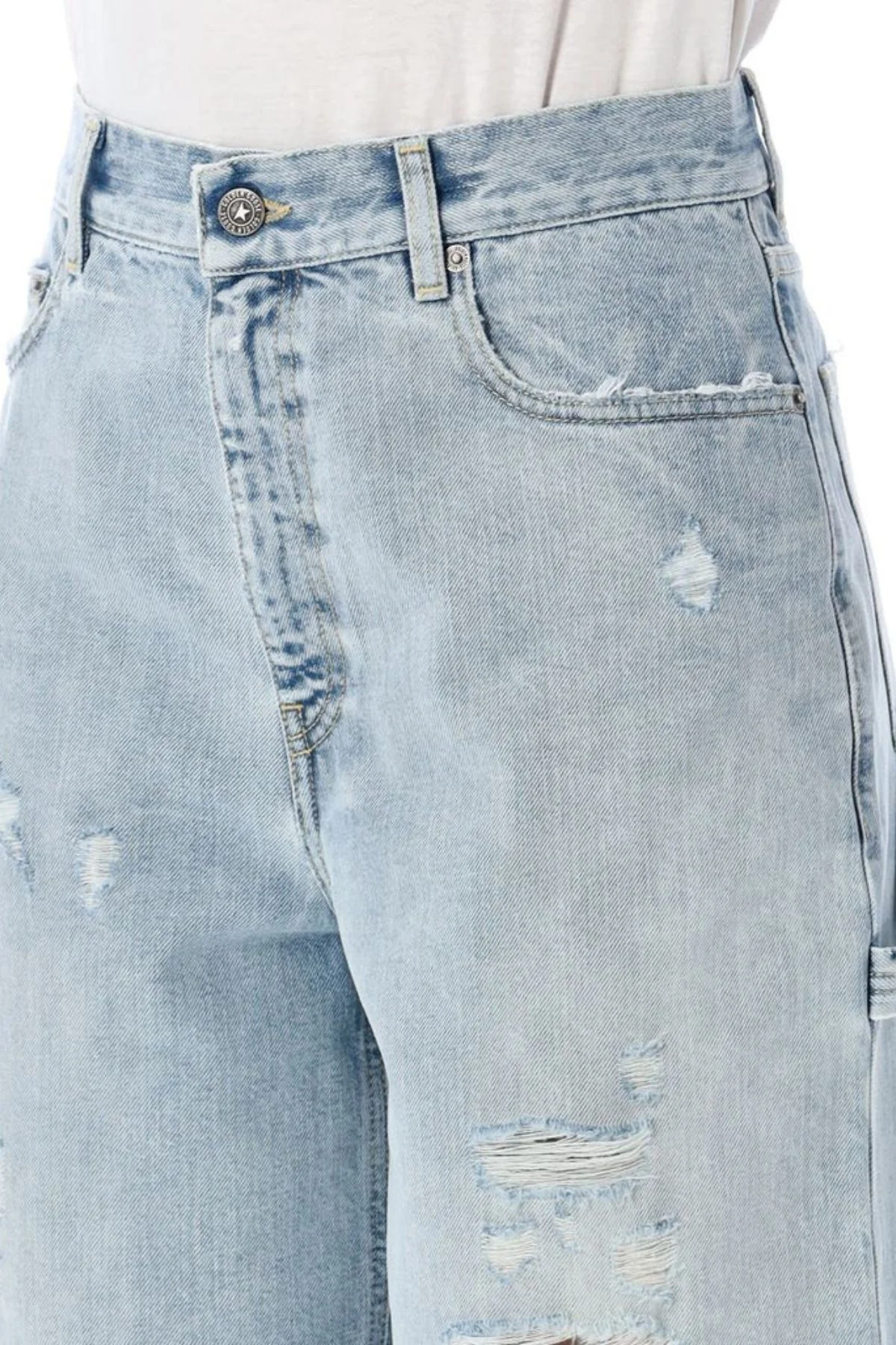Golden Goose Marsha Short Denim - Cloud Blue - Image 3