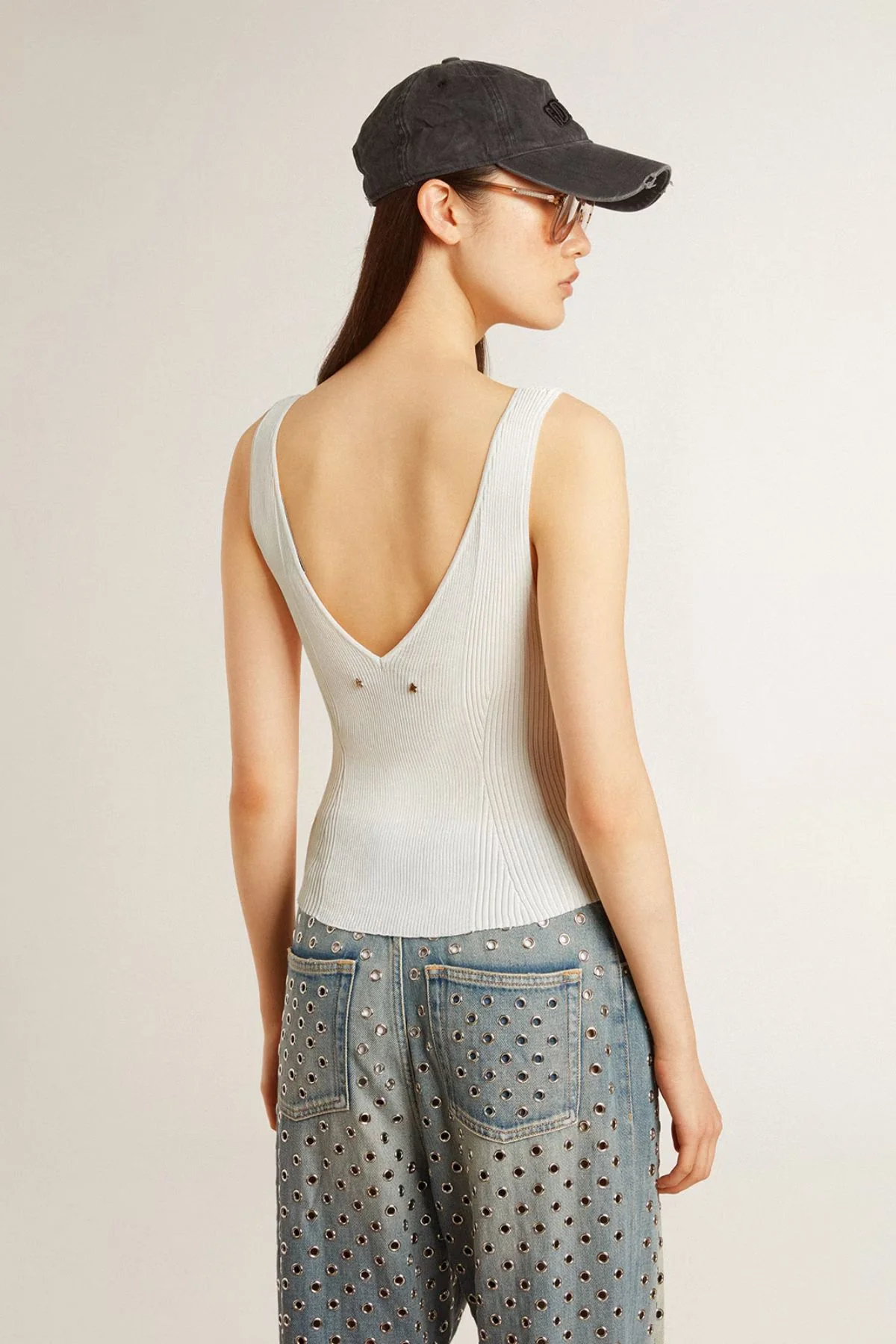 Golden Goose Norma Tank  - Heritage White - Image 3