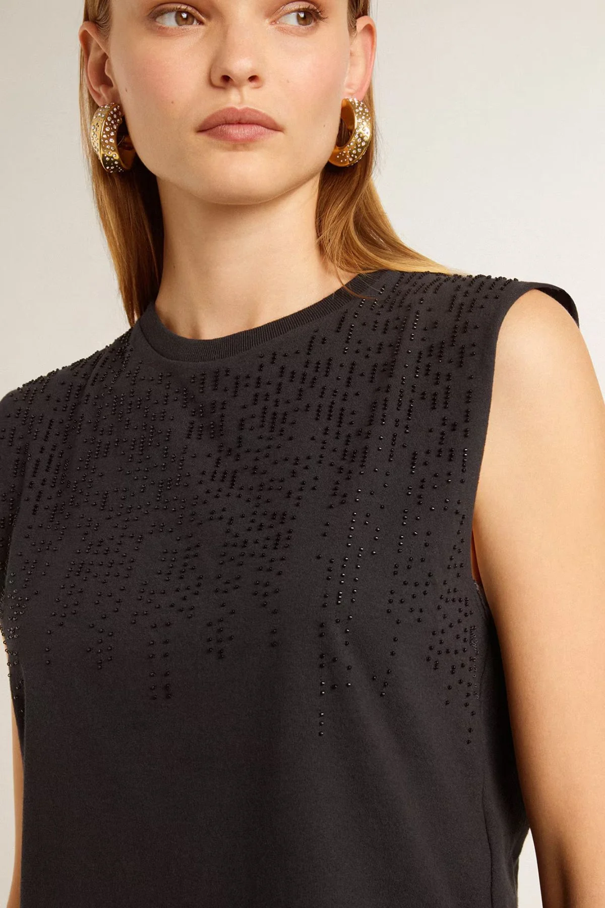 Golden Goose Sleeveless Gradient T-Shirt - Black - Image 4