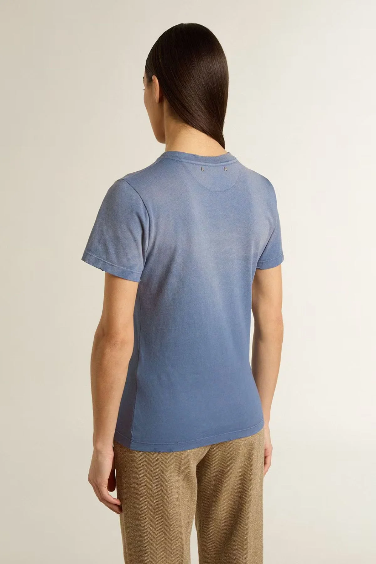 Golden Goose Slim T-Shirt - China Blue - Image 3
