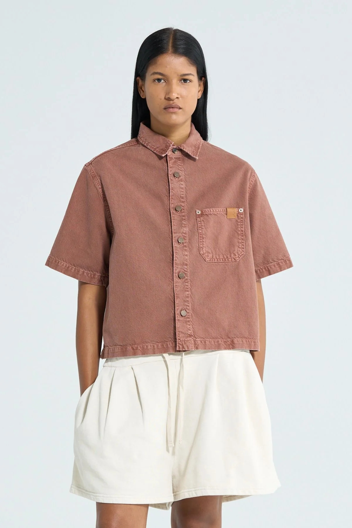 Haikure Olive Shirt - Brick - Image 3